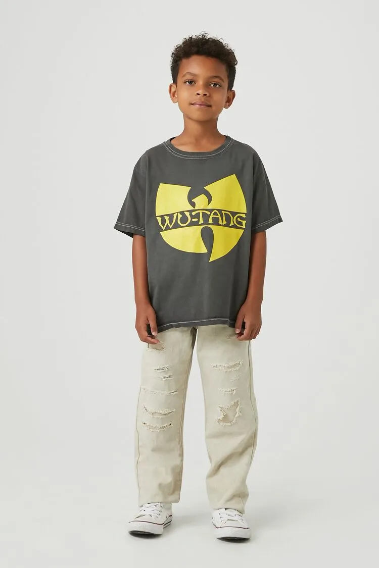 Forever 21 Kids Distressed Slim-Fit Jeans (Girls   Boys) Taupe Forever 21