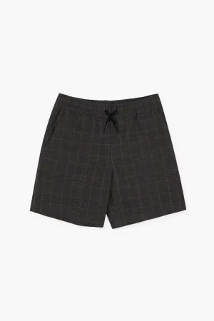 Forever 21 Kids Plaid Drawstring Shorts (Girls   Boys) Grey/Multi Forever 21