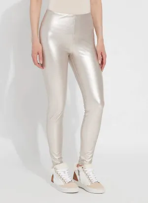 Freya Legging In Metallic Deep Alabaster