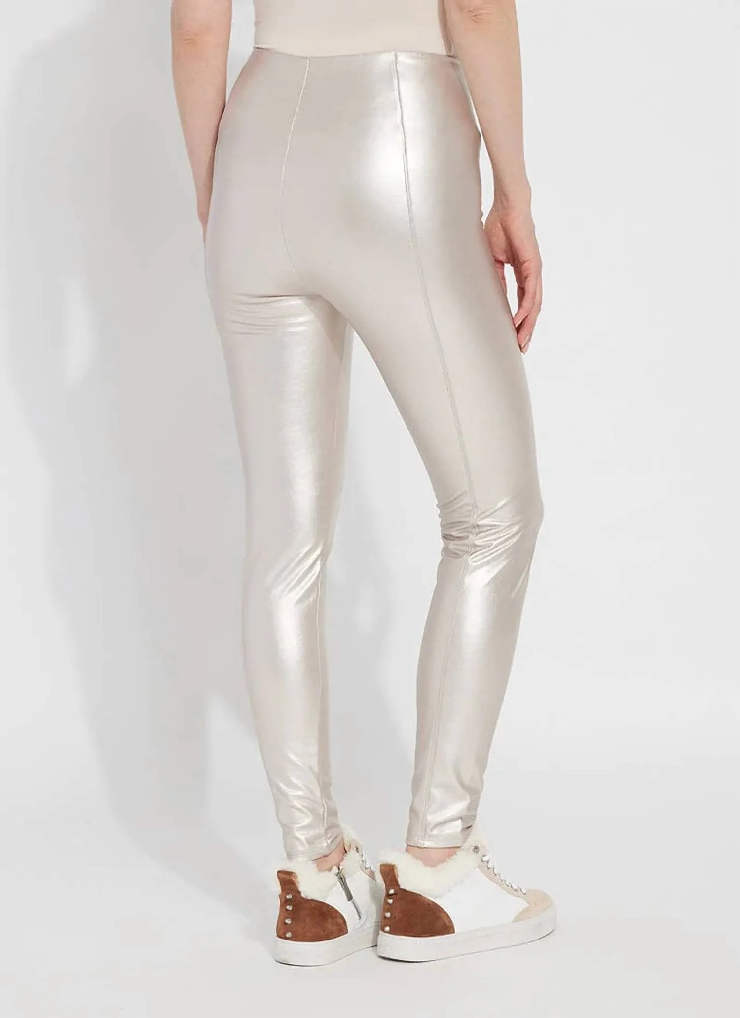 Freya Legging In Metallic Deep Alabaster