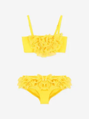 Girls Alissia Sparkle Bikini in Yellow