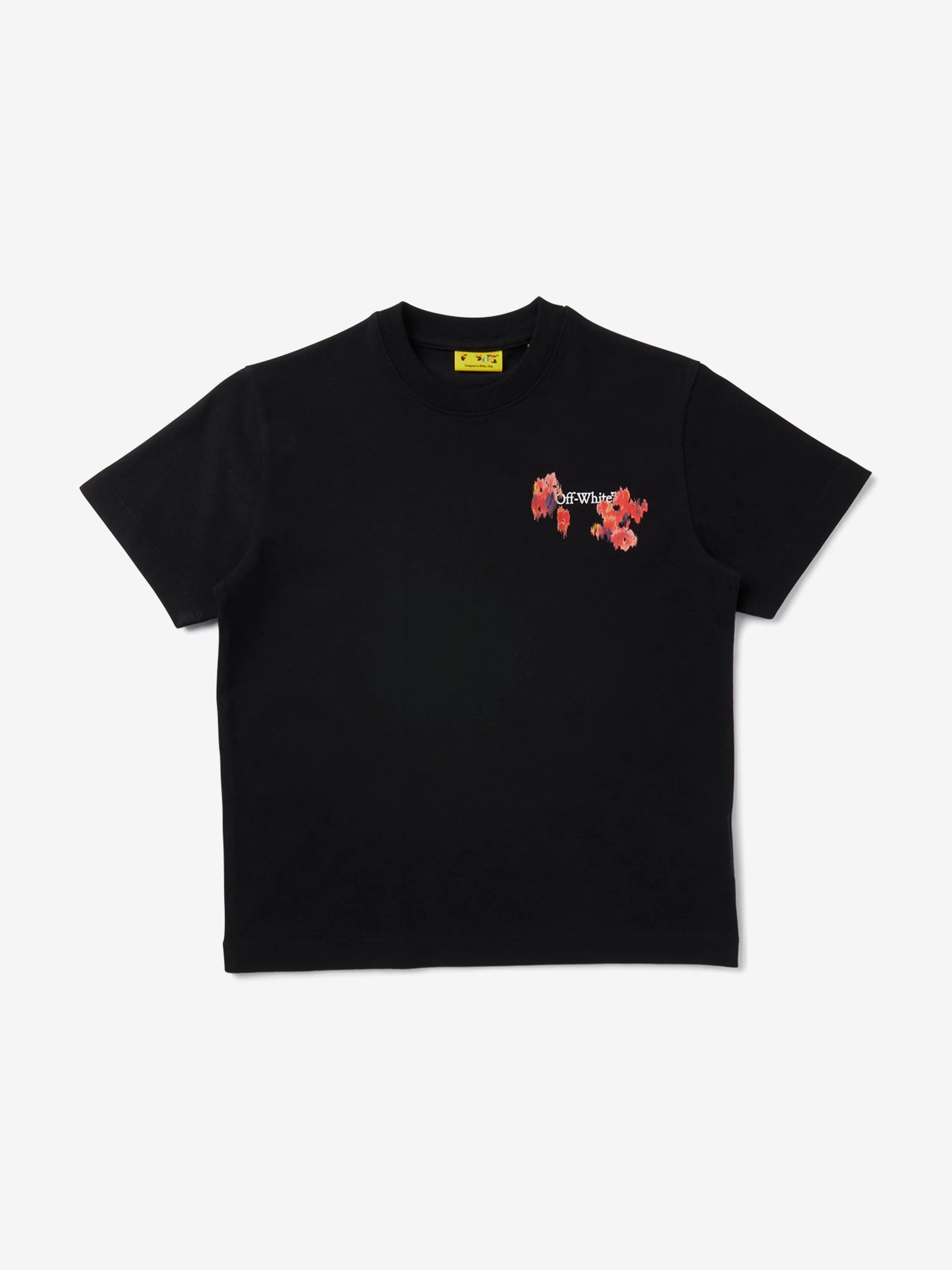 Girls Arrow Flowers T-Shirt in Black