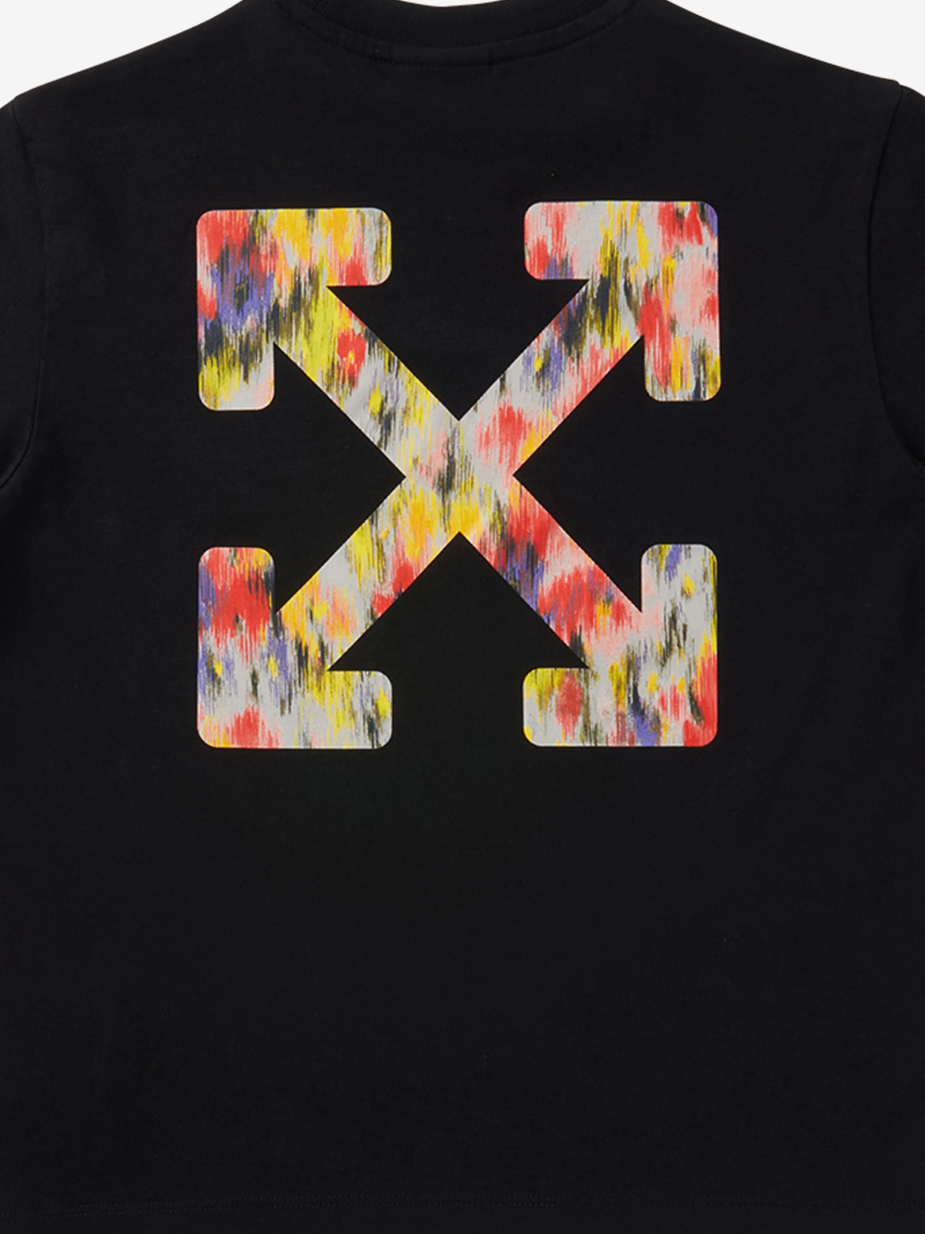 Girls Arrow Flowers T-Shirt in Black