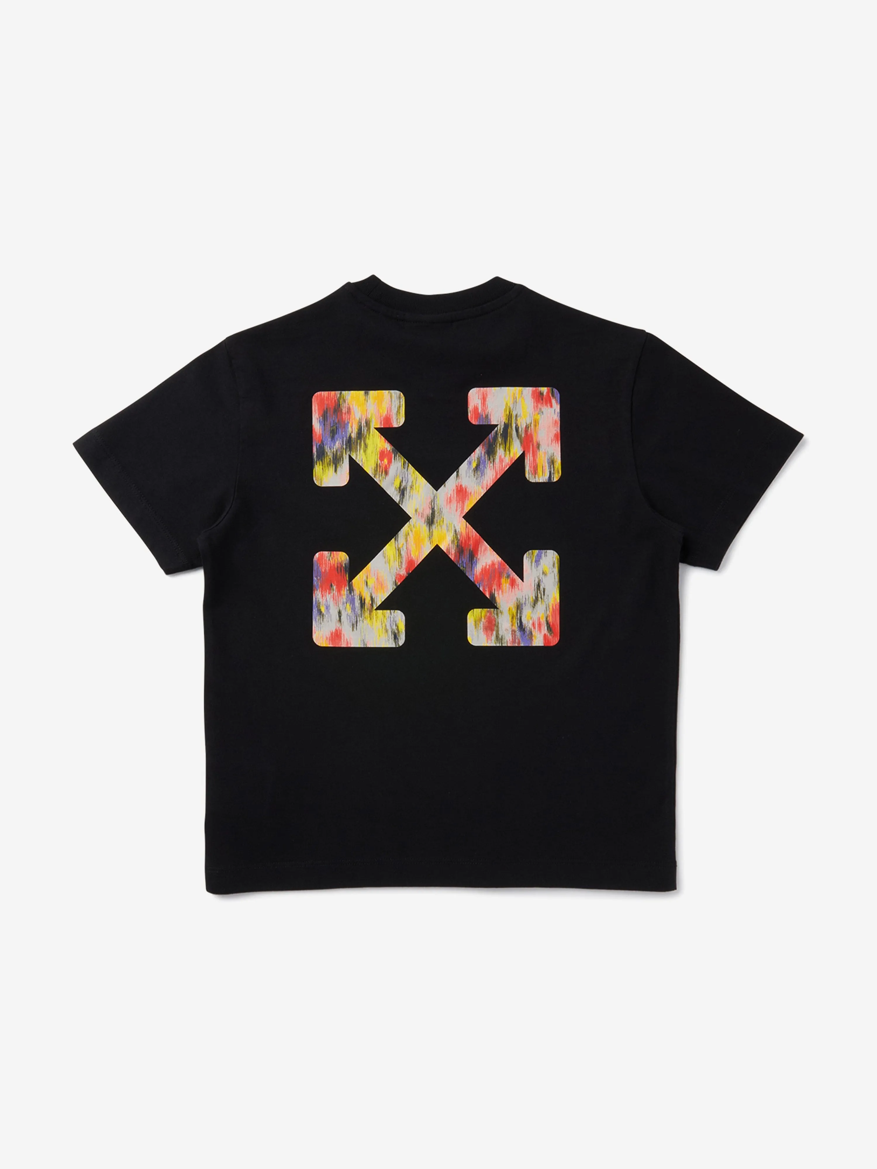 Girls Arrow Flowers T-Shirt in Black