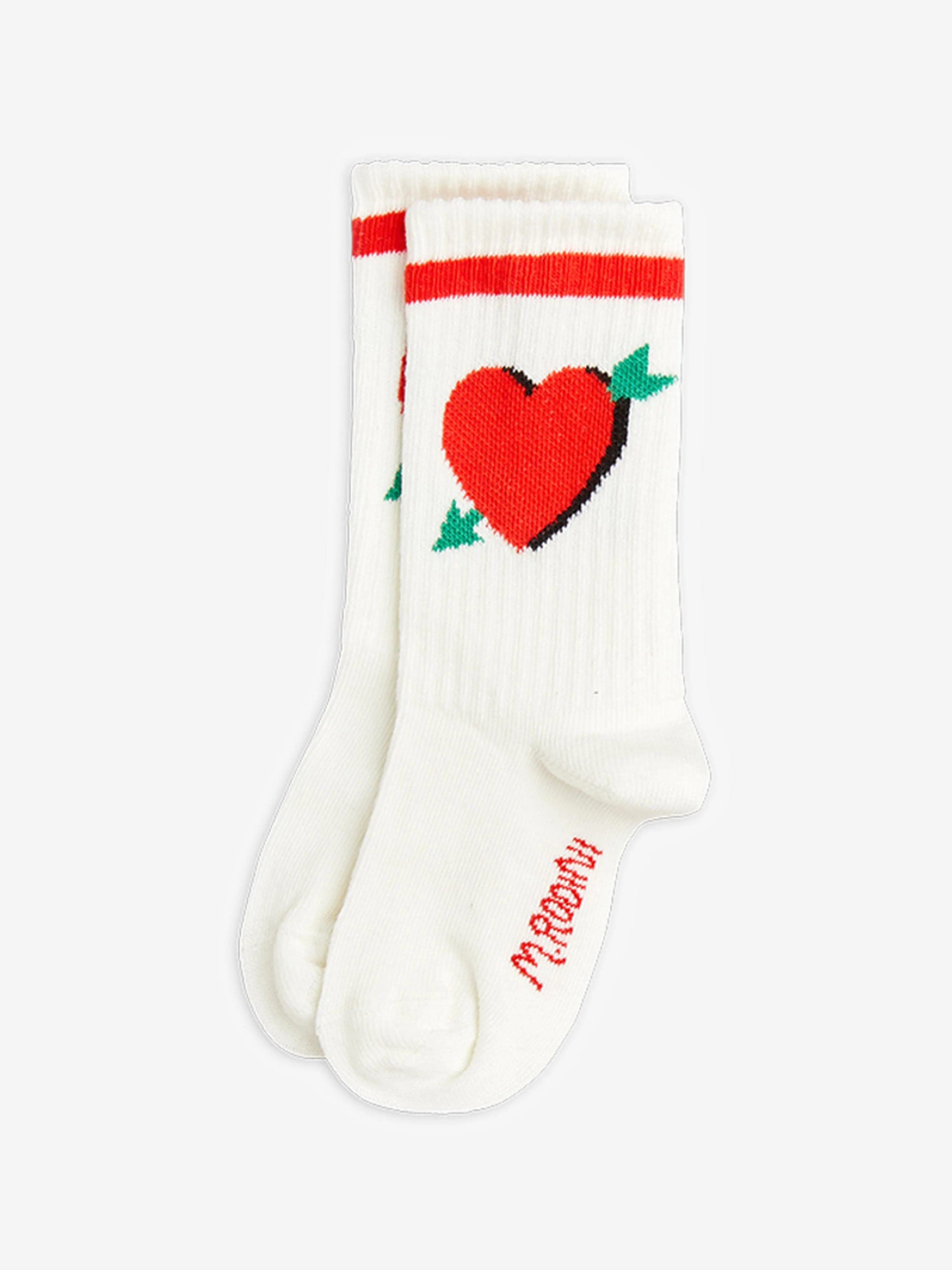 Girls Arrowed Heart 2 Pack Socks in Multicolour