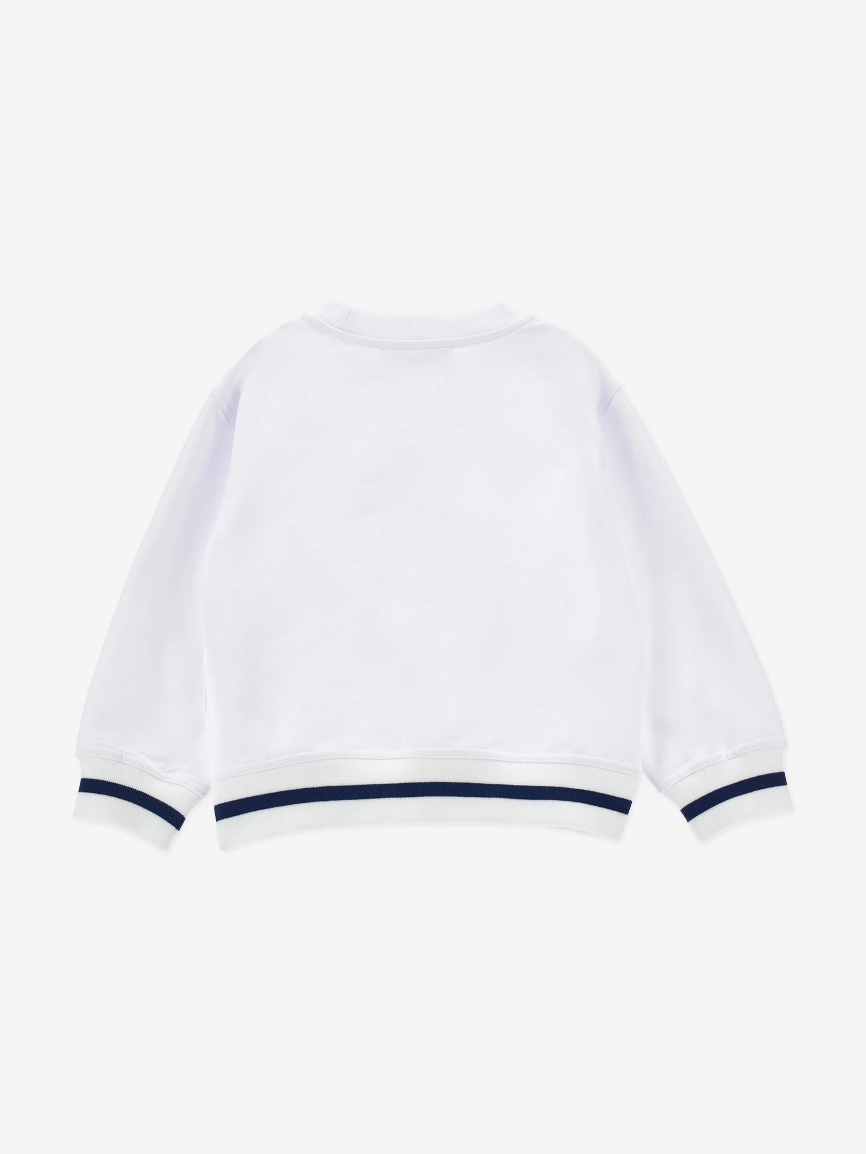 Girls Baseball Bunny Sweatshirt in White