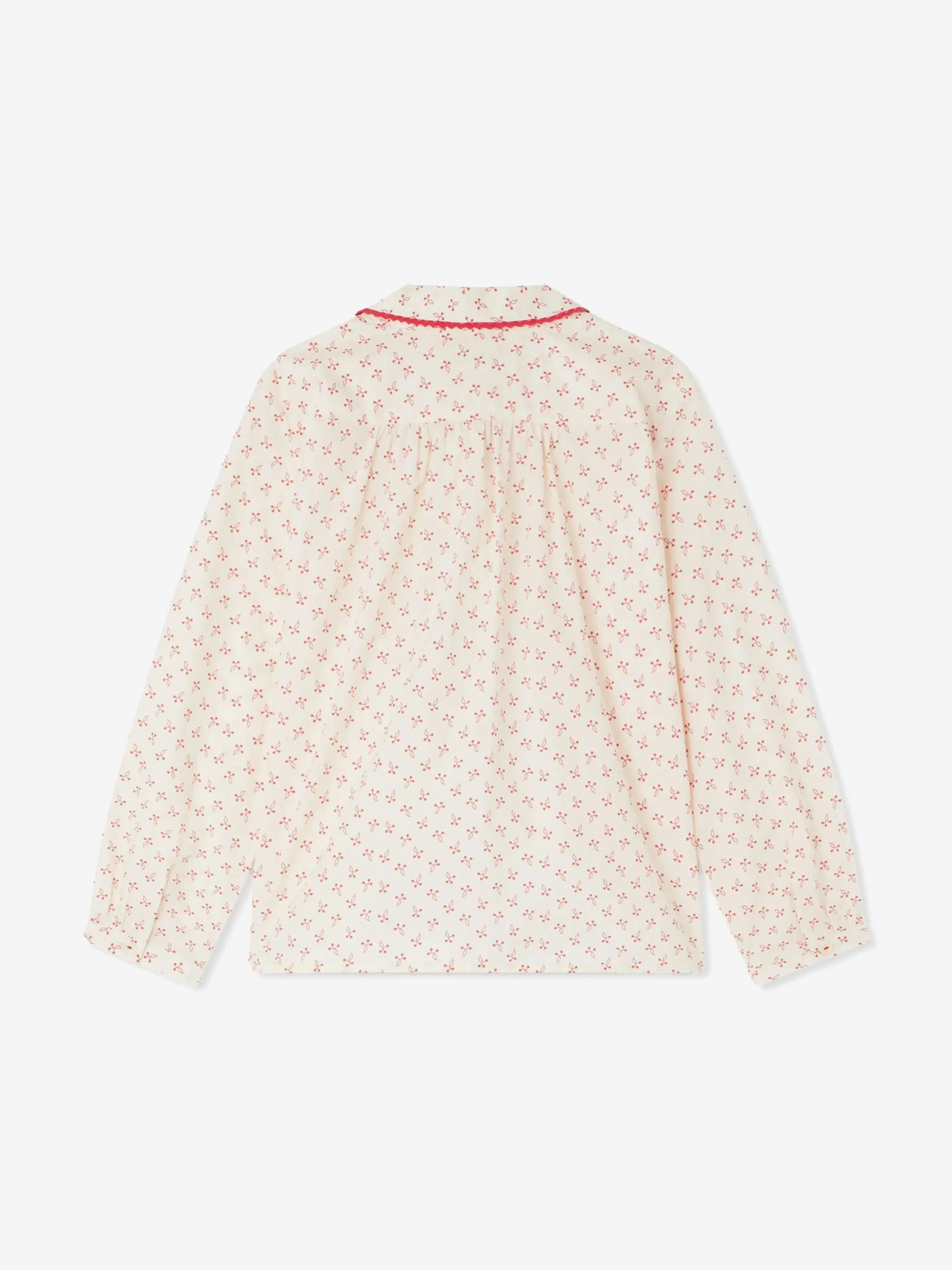 Girls Basiline Blouse in Ivory