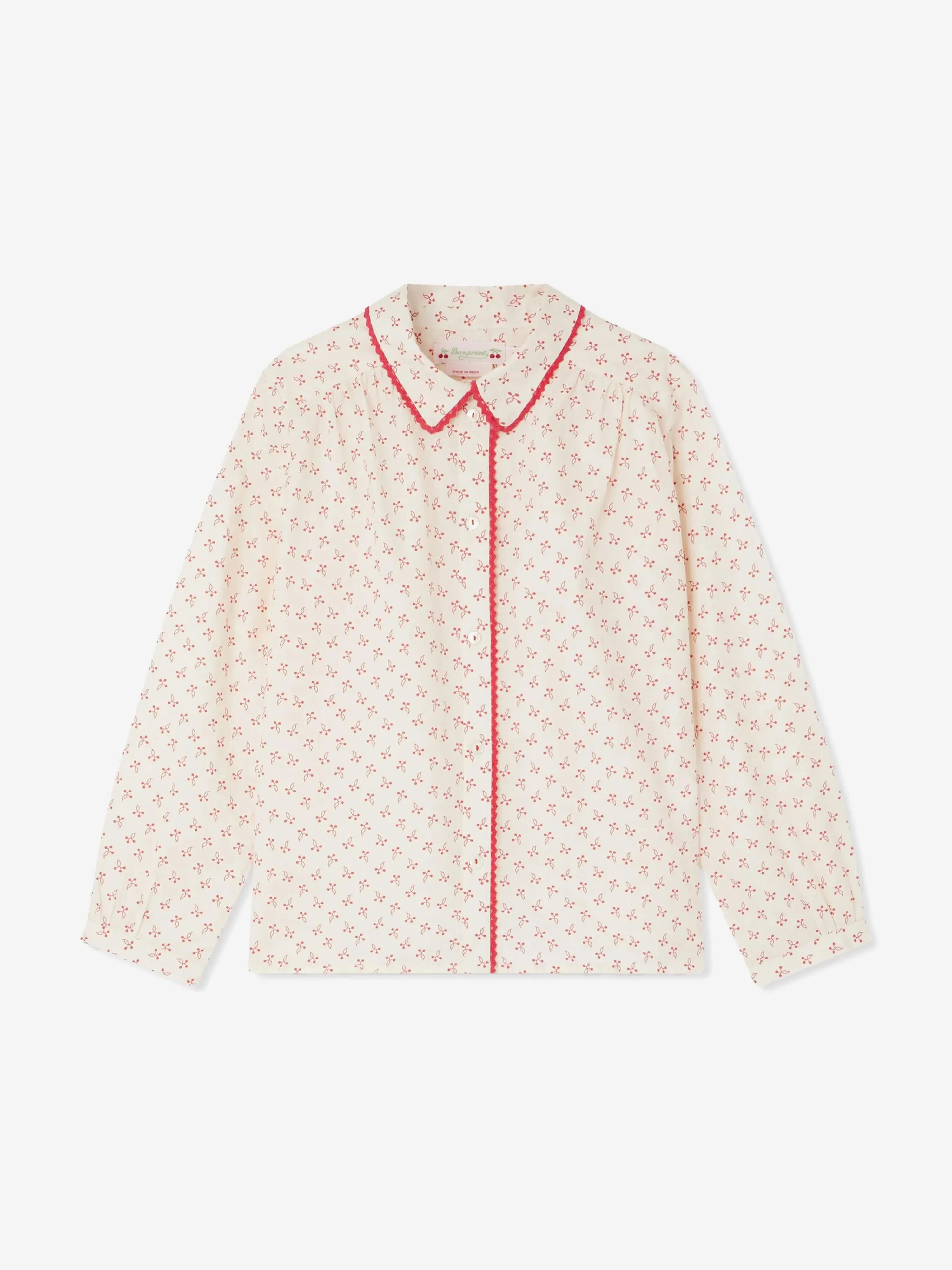 Girls Basiline Blouse in Ivory