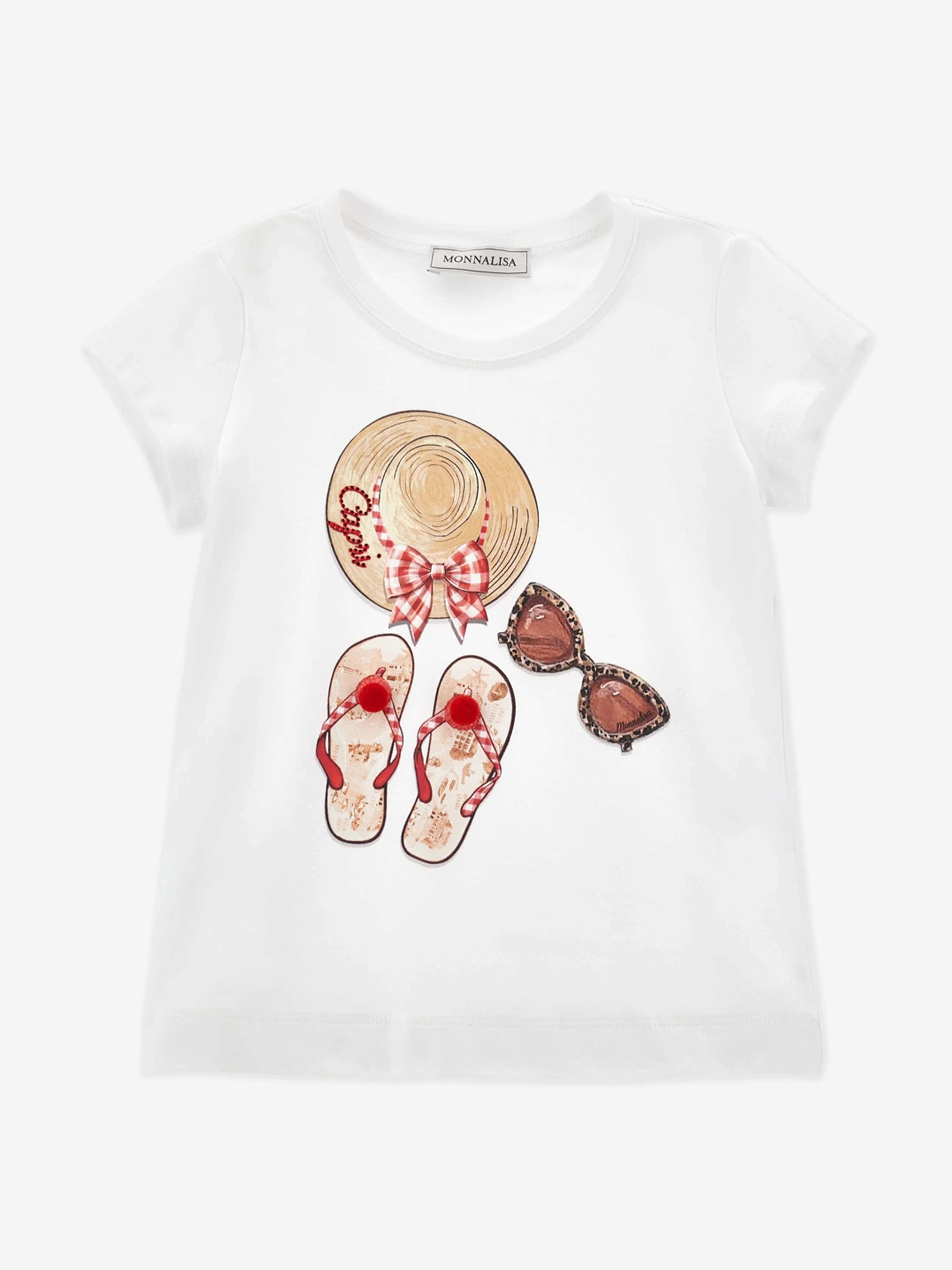 Girls Beach Time T-Shirt in White