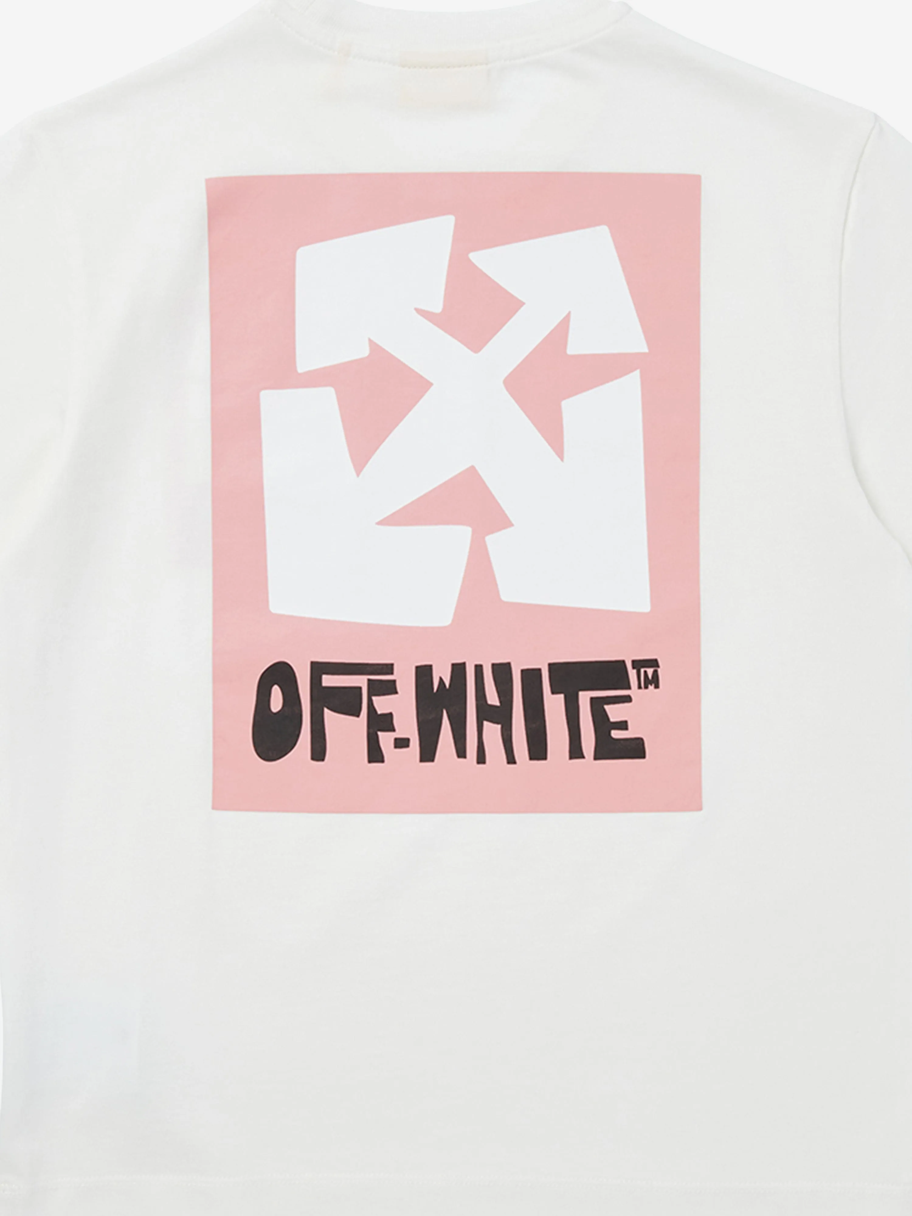Girls Big Label T-Shirt in White