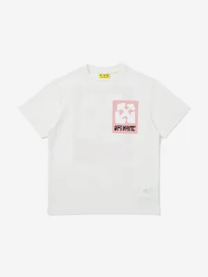 Girls Big Label T-Shirt in White