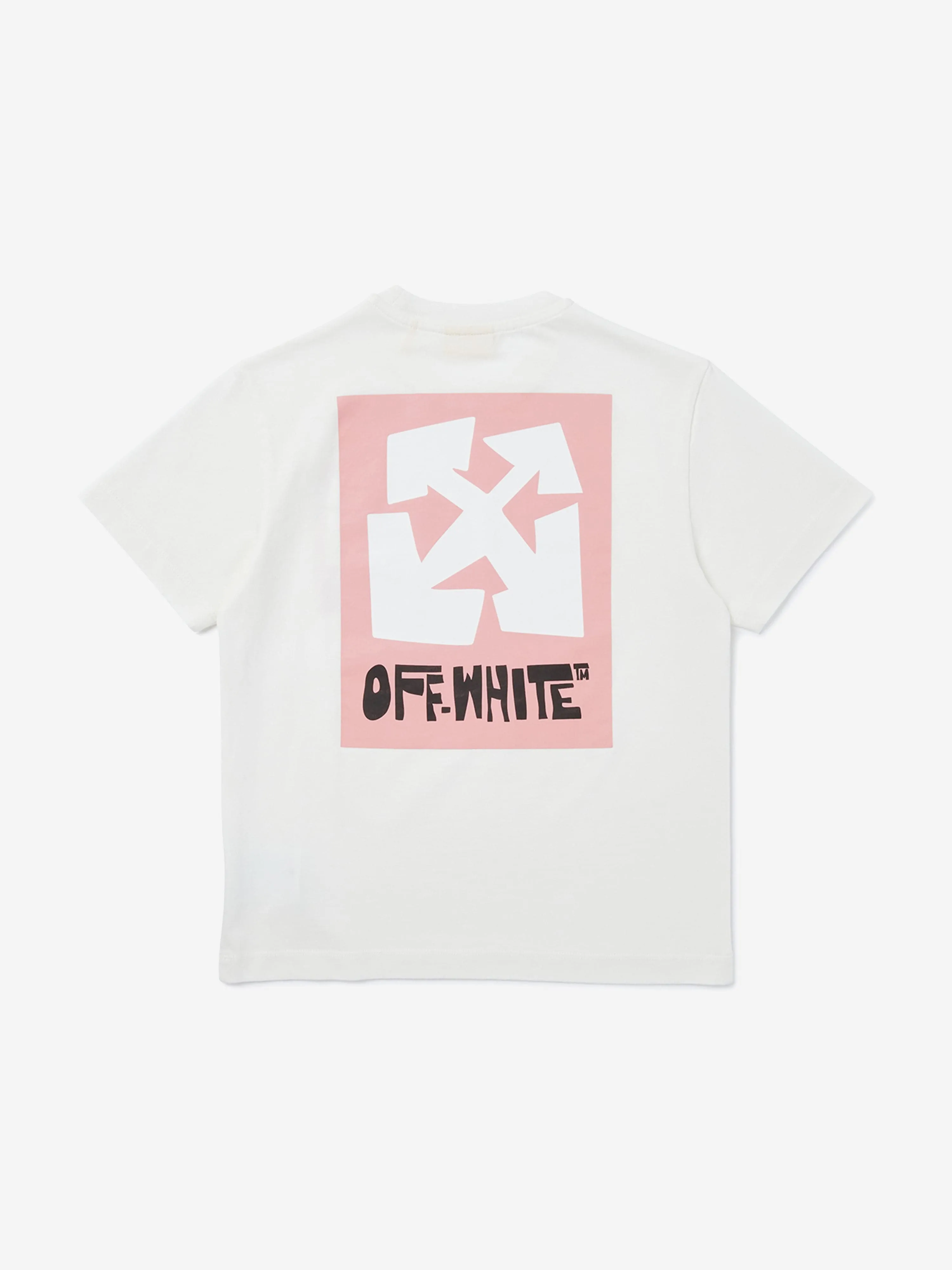 Girls Big Label T-Shirt in White