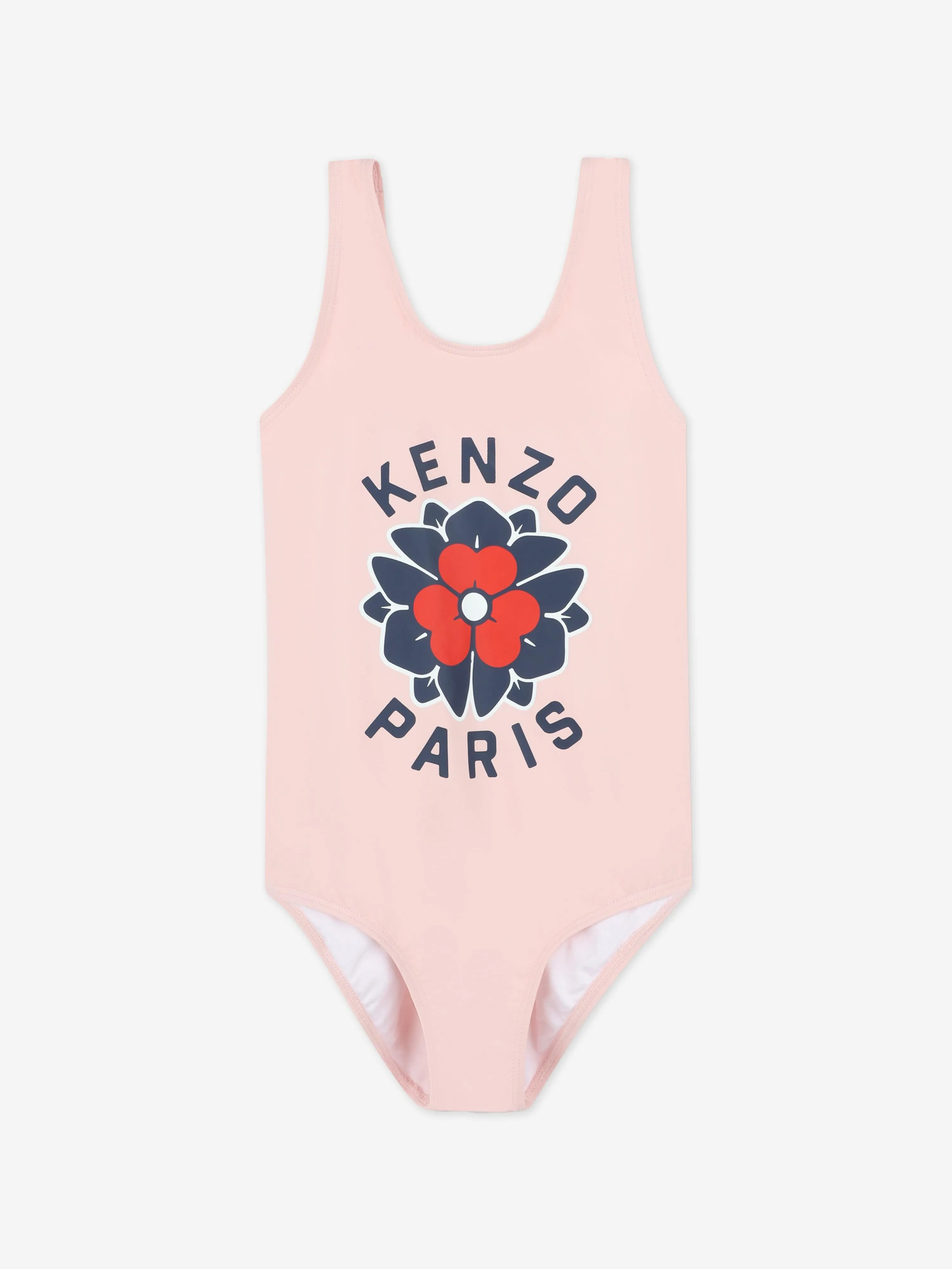 Girls Boke Flower Swimsuit in Pink