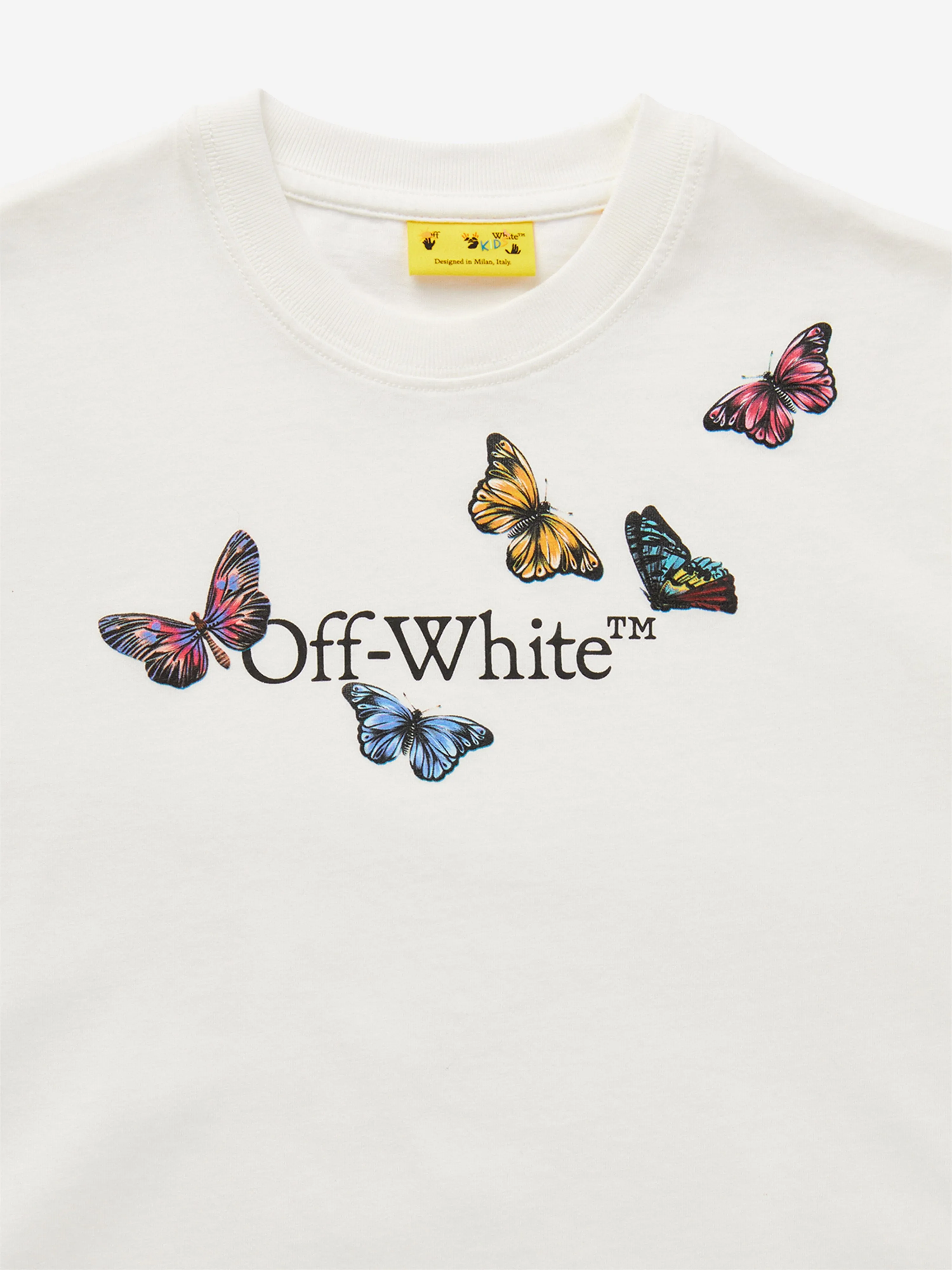 Girls Bookish Butterfly T-Shirt in White