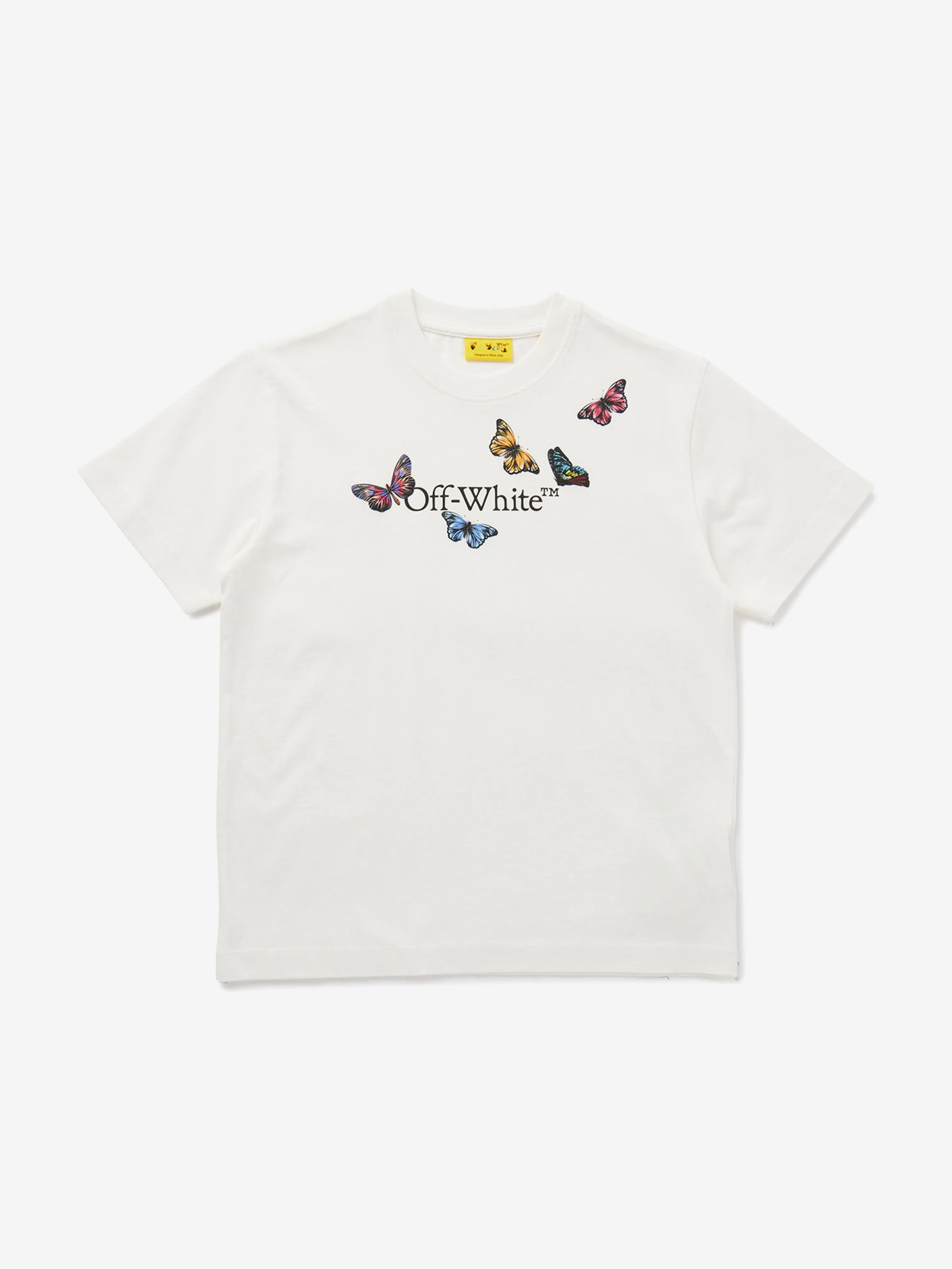 Girls Bookish Butterfly T-Shirt in White