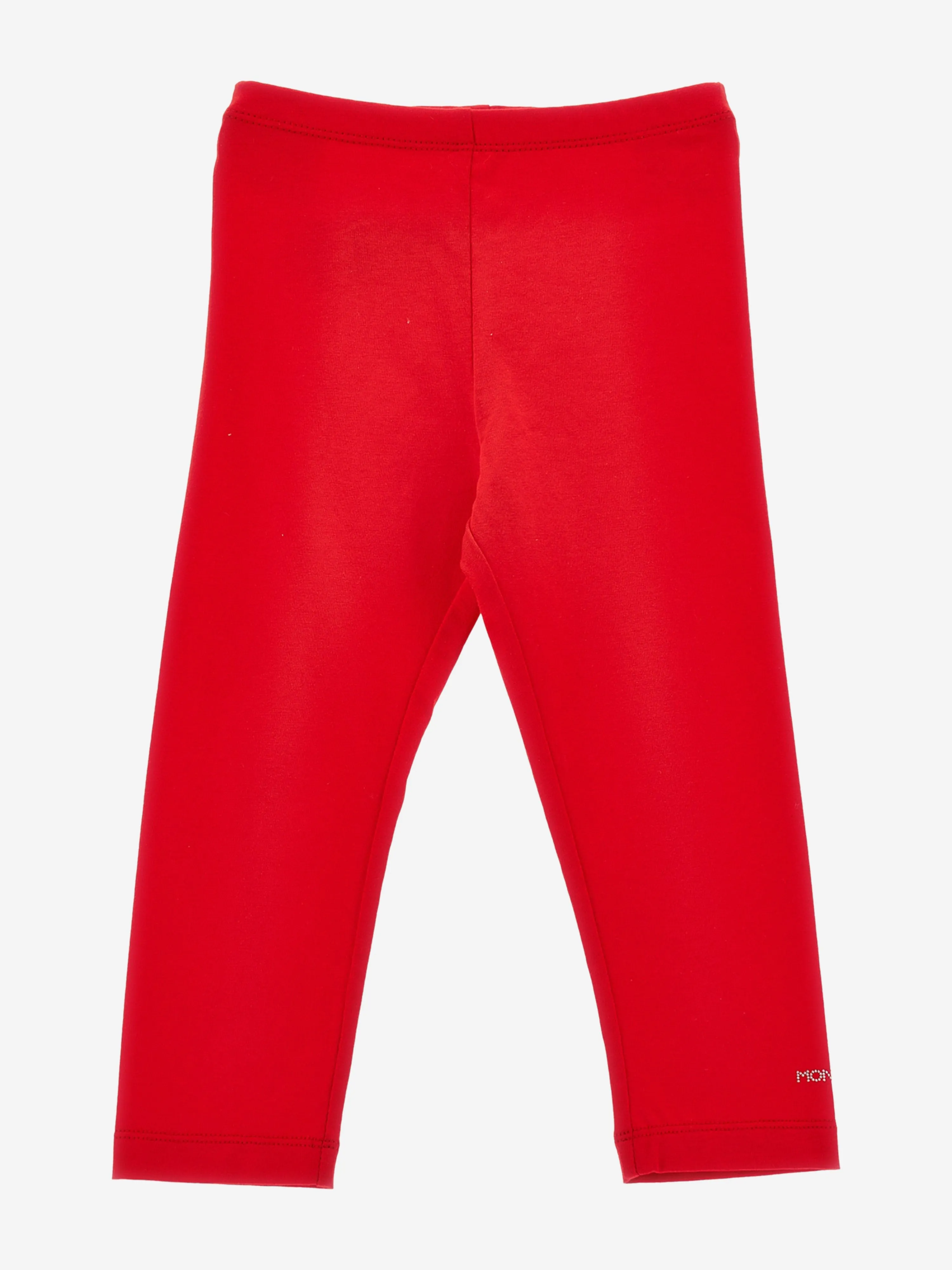 Girls Branded Leggings in Red