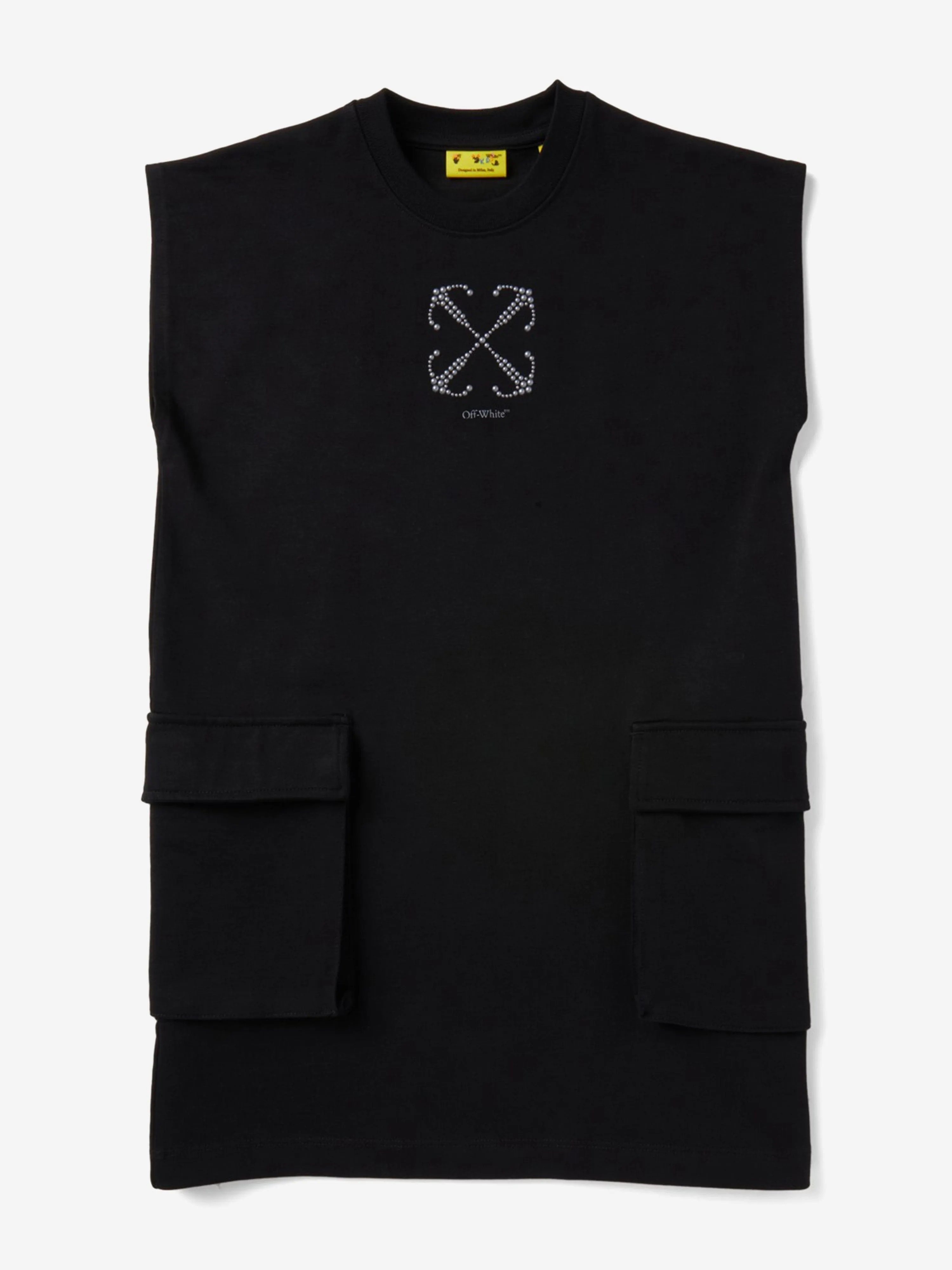 Girls Cargo Dress in Black
