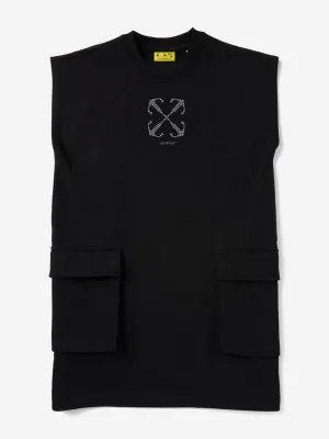 Girls Cargo Dress in Black