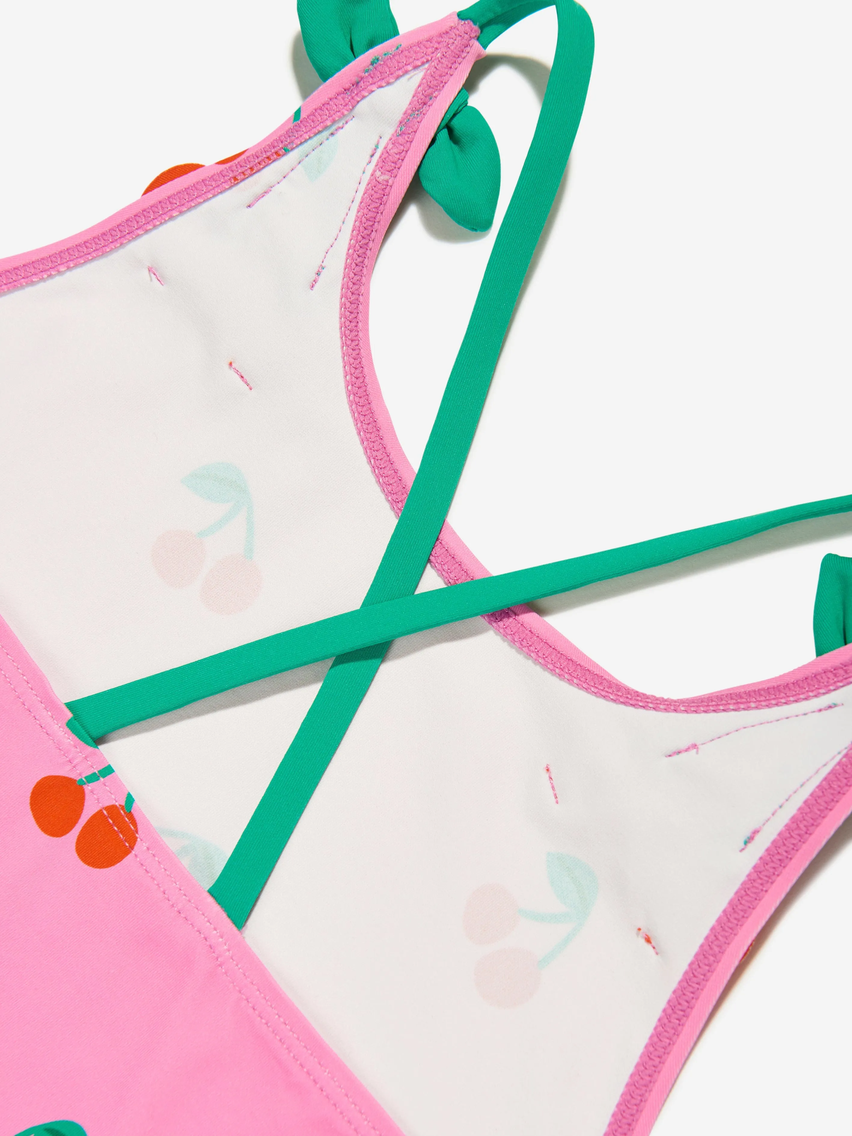 Girls Cherries Swimsuit in Pink
