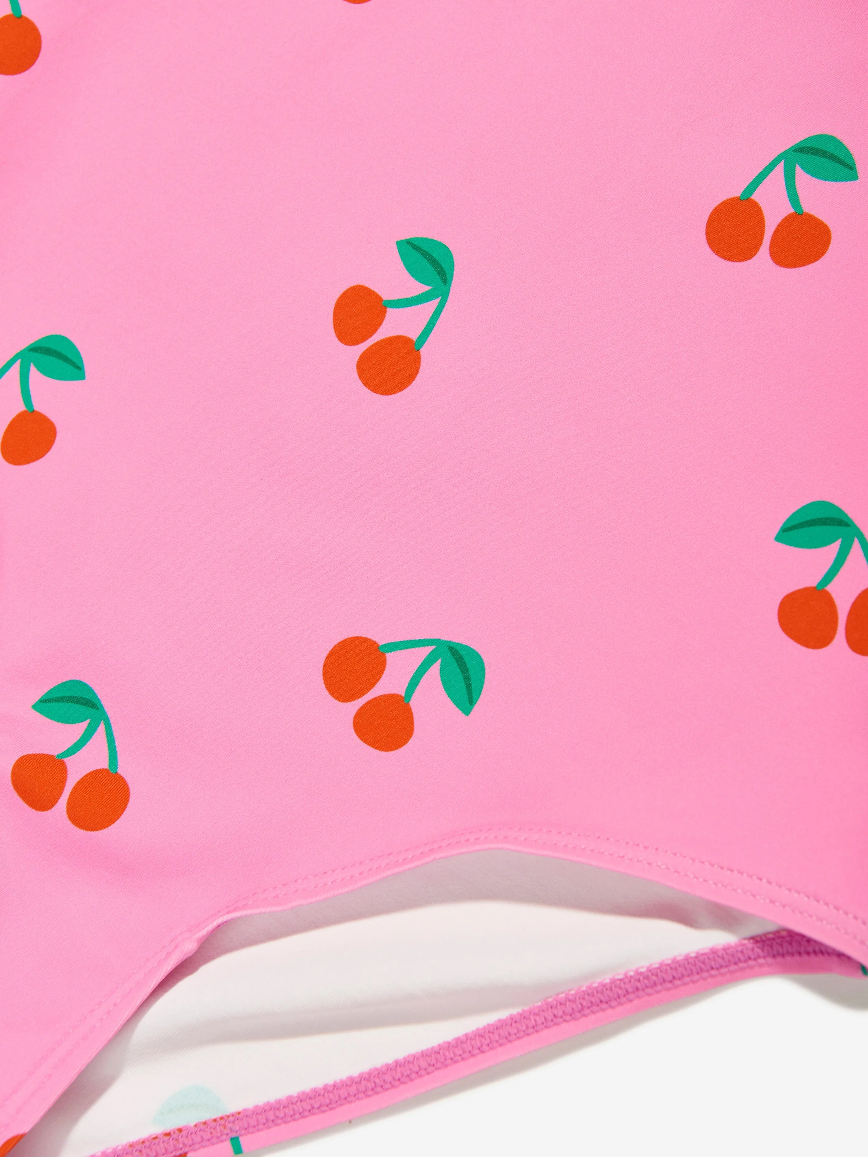 Girls Cherries Swimsuit in Pink