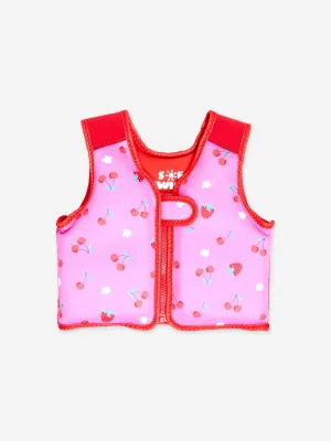 Girls Cherry Float Jacket in Pink (UPF50 )