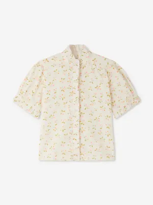 Girls Cindy Blouse in Ivory
