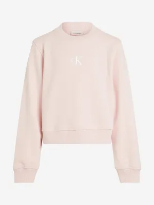 Girls CK Logo Sweatshirt in Pink