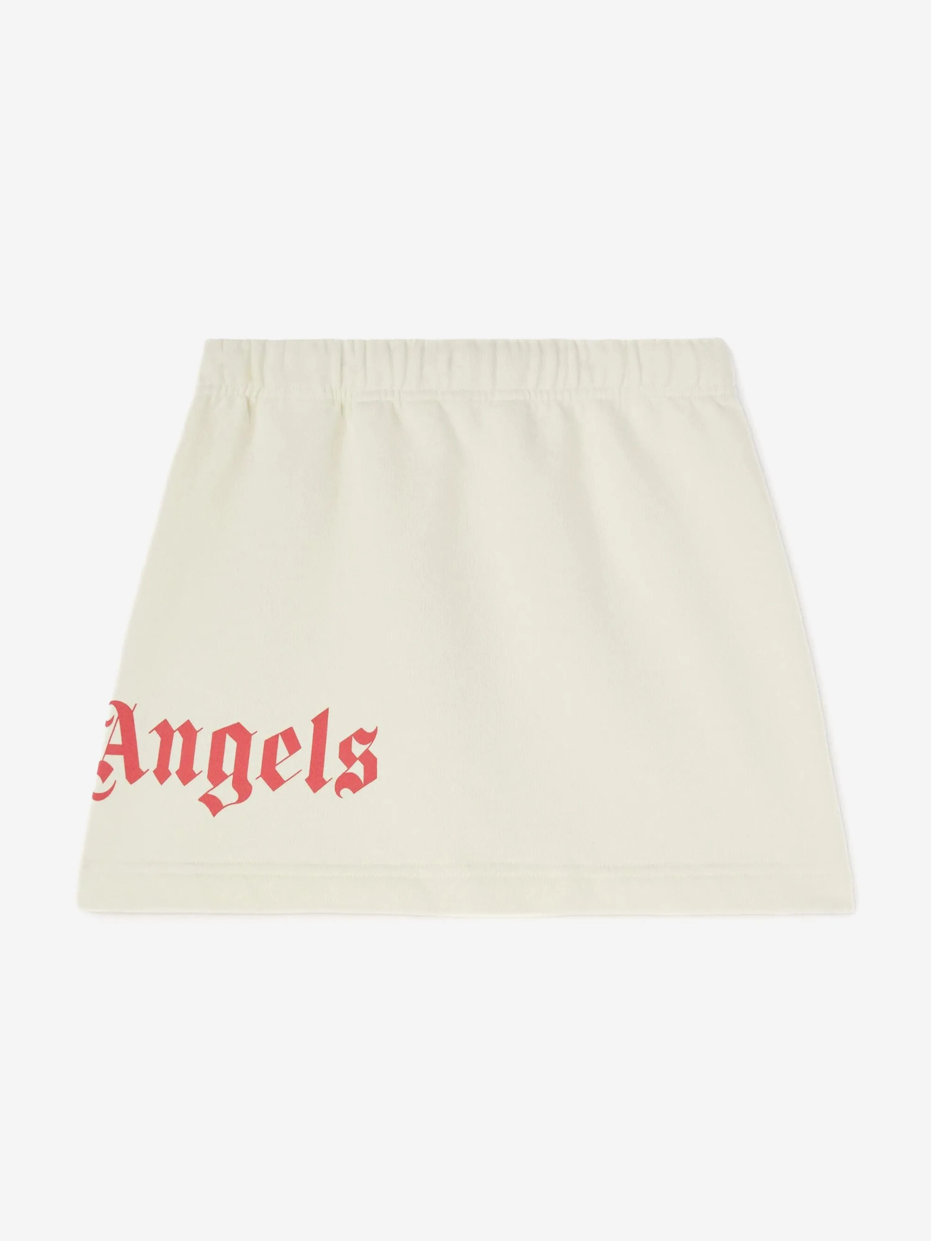 Girls Classic Overlogo Sweat Skirt in Ivory