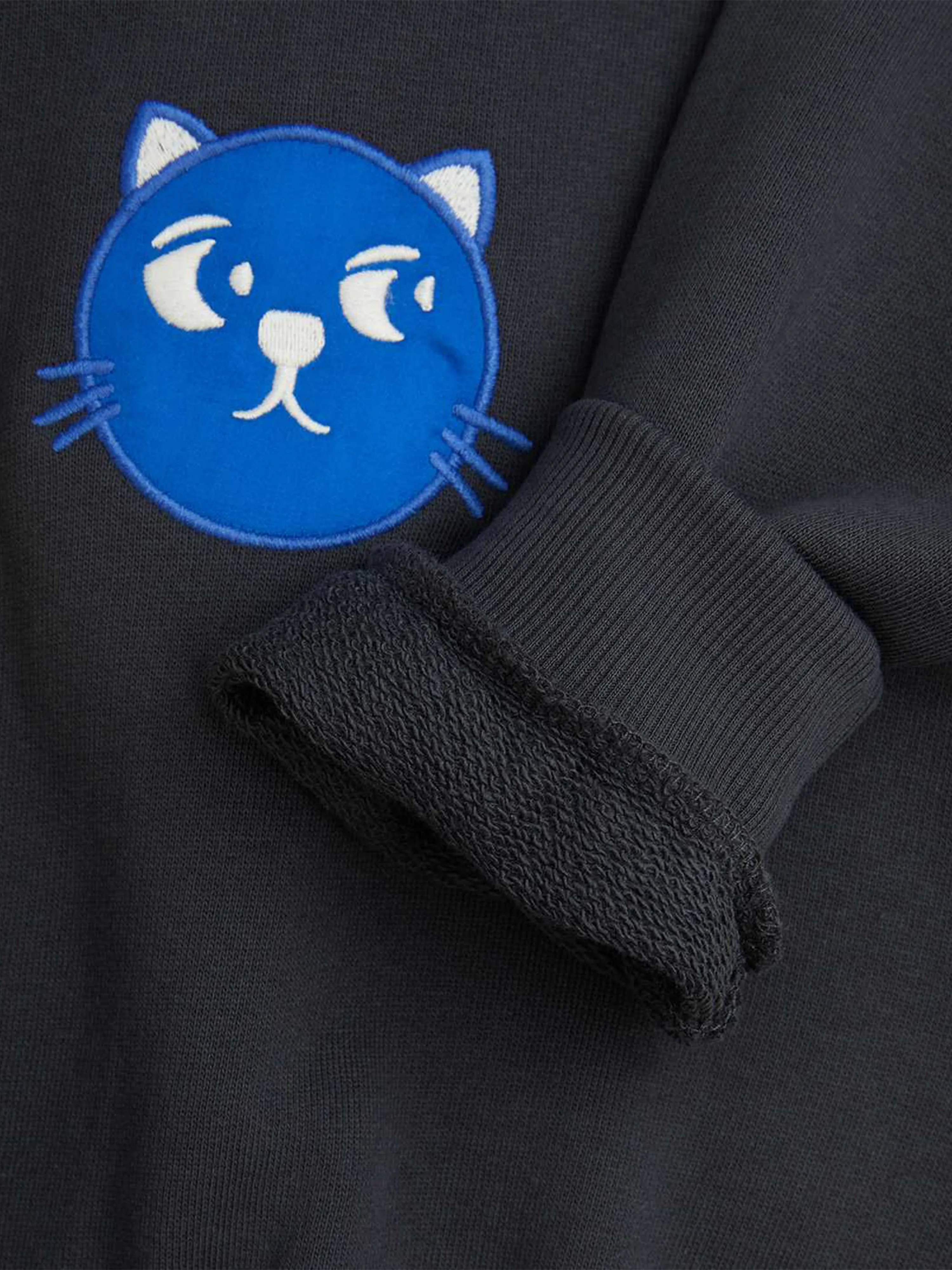 Girls Cool Cats Sweatshirt in Black