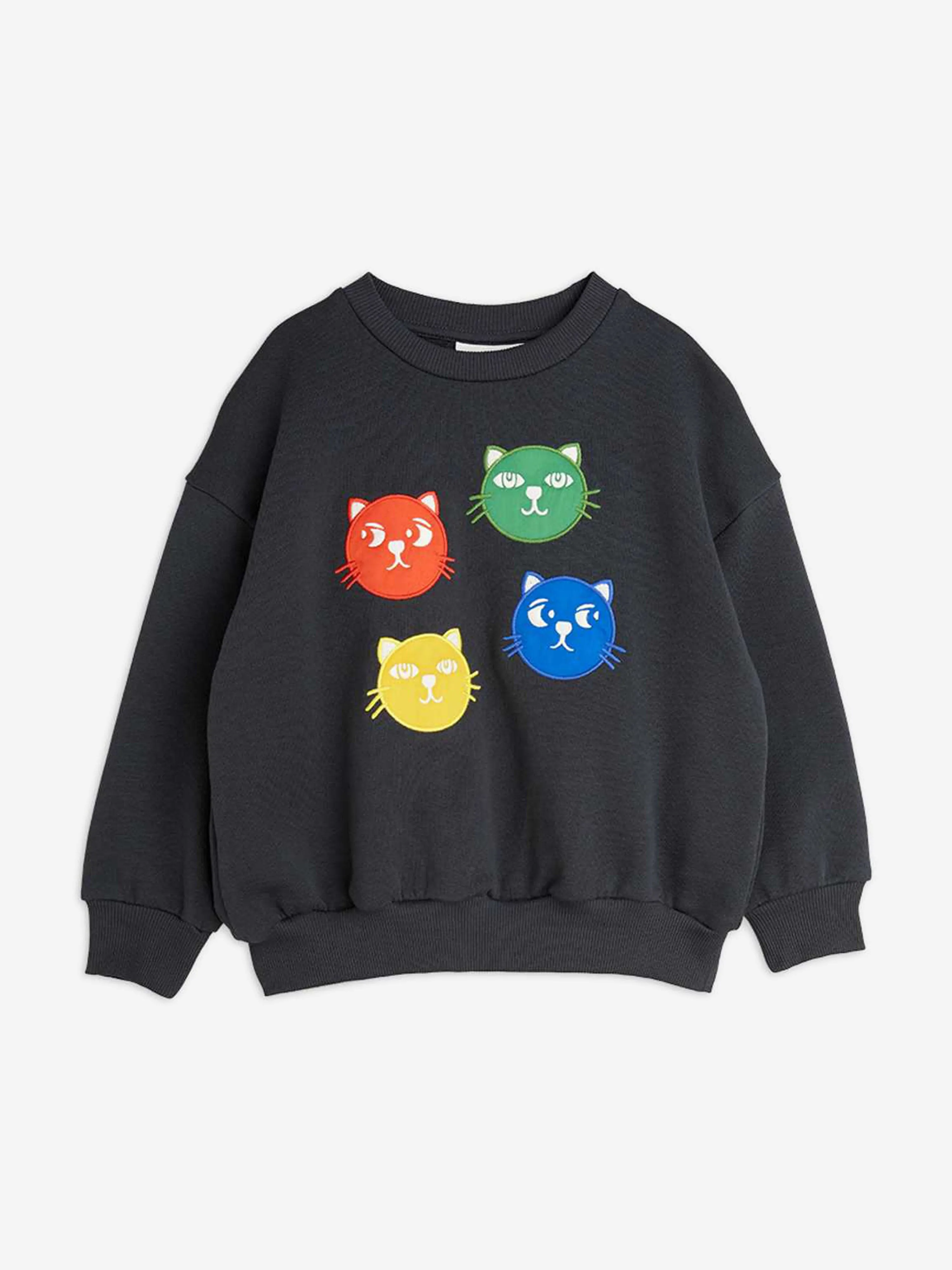 Girls Cool Cats Sweatshirt in Black