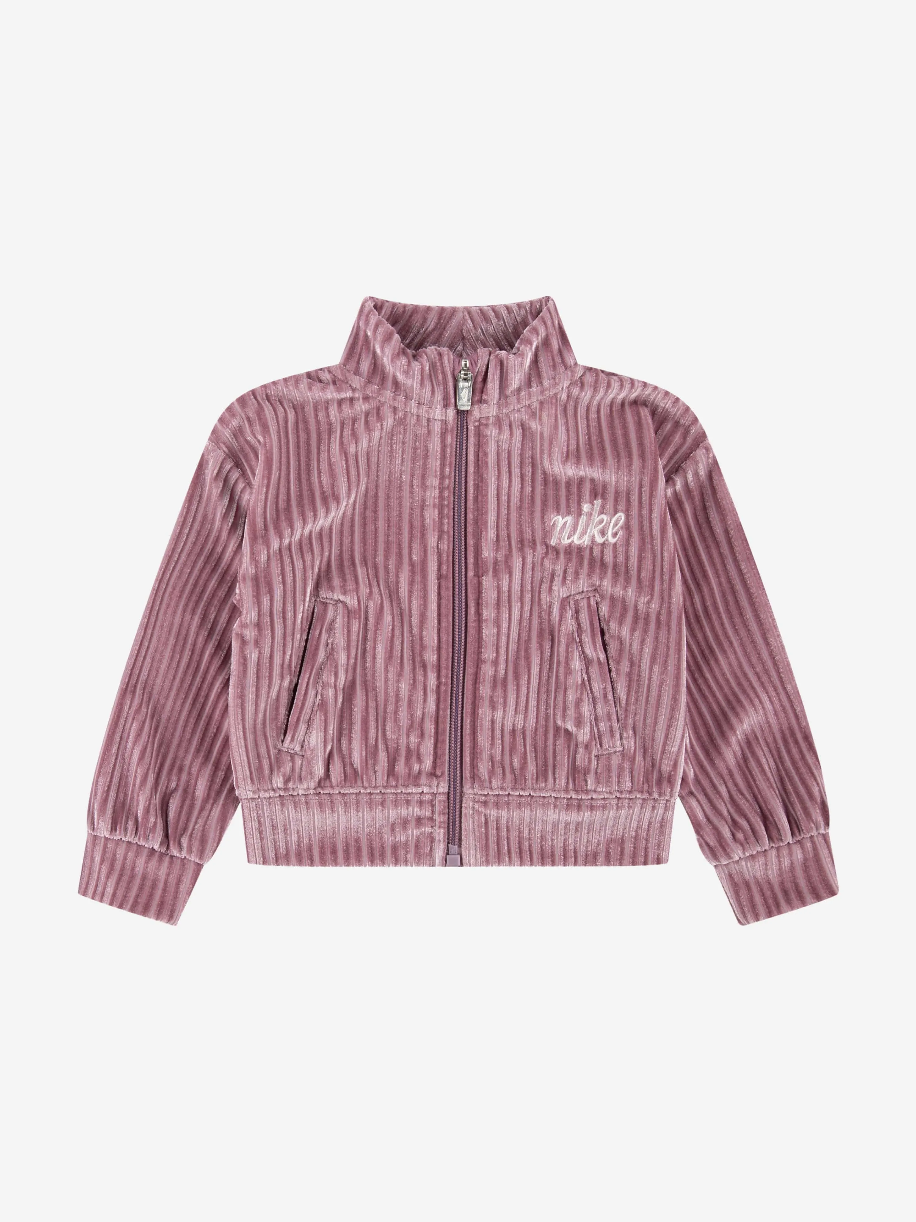 Girls Cozy Rib Tracksuit in Purple