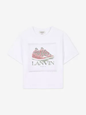 Girls Curb Trainers T-Shirt in White