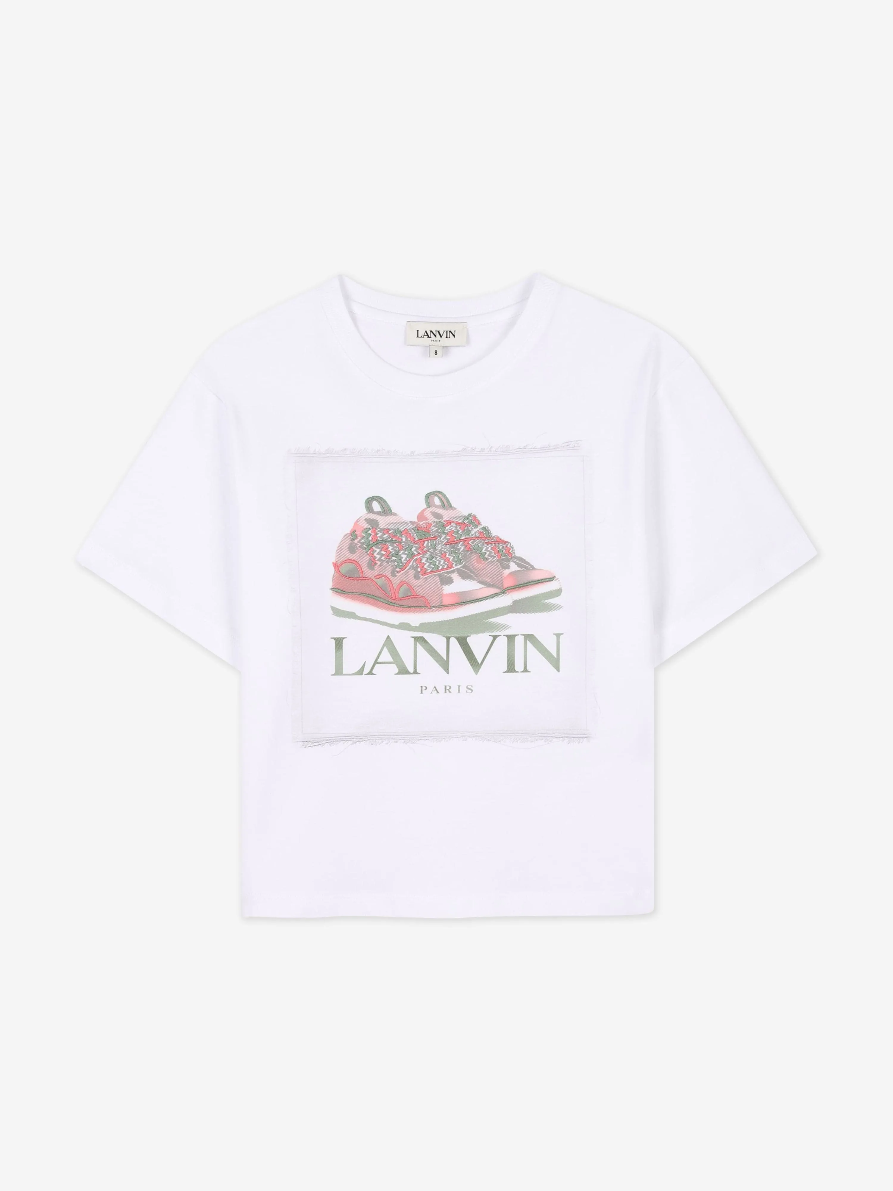 Girls Curb Trainers T-Shirt in White