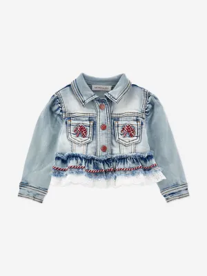 Girls Denim Jacket in Blue