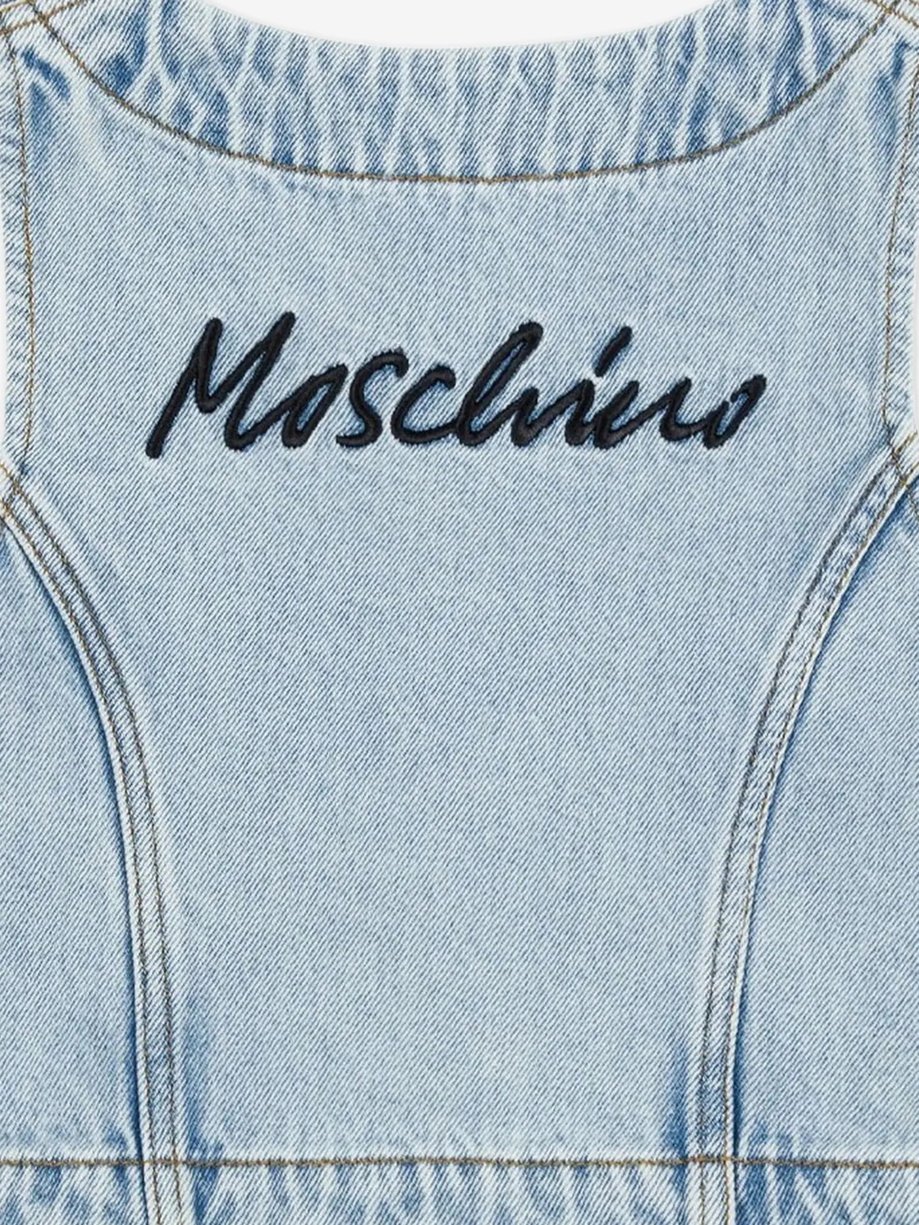 Girls Denim Waistcoat in Blue
