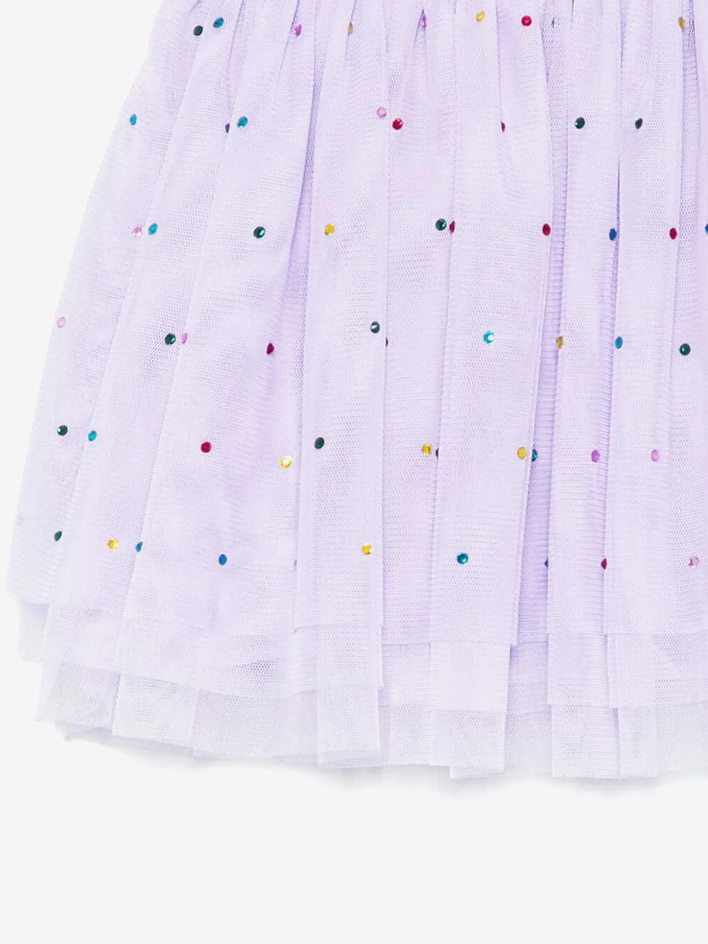 Girls Diamante Tulle Skirt in Purple