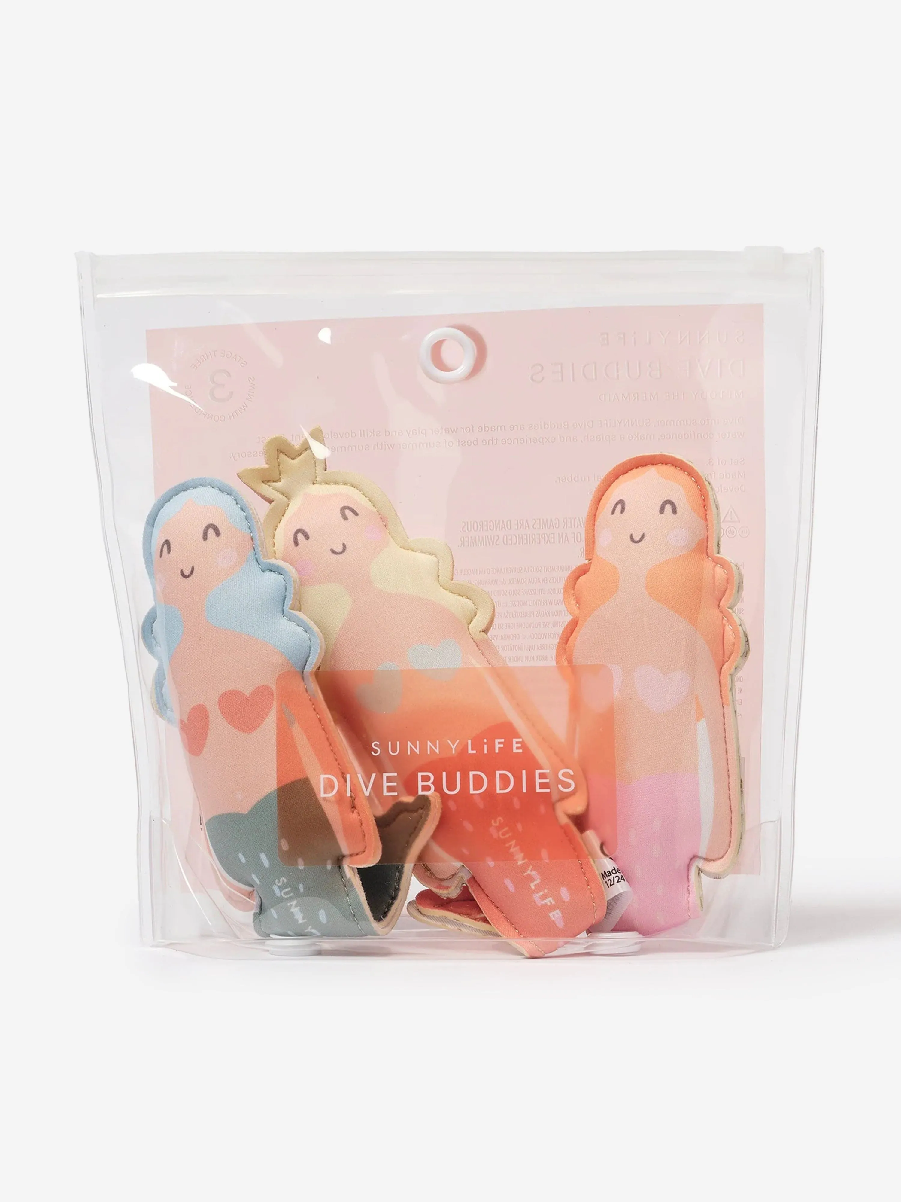 Girls Dive Buddies Melody the Mermaid Set of 3 in Multicolour (21cm)