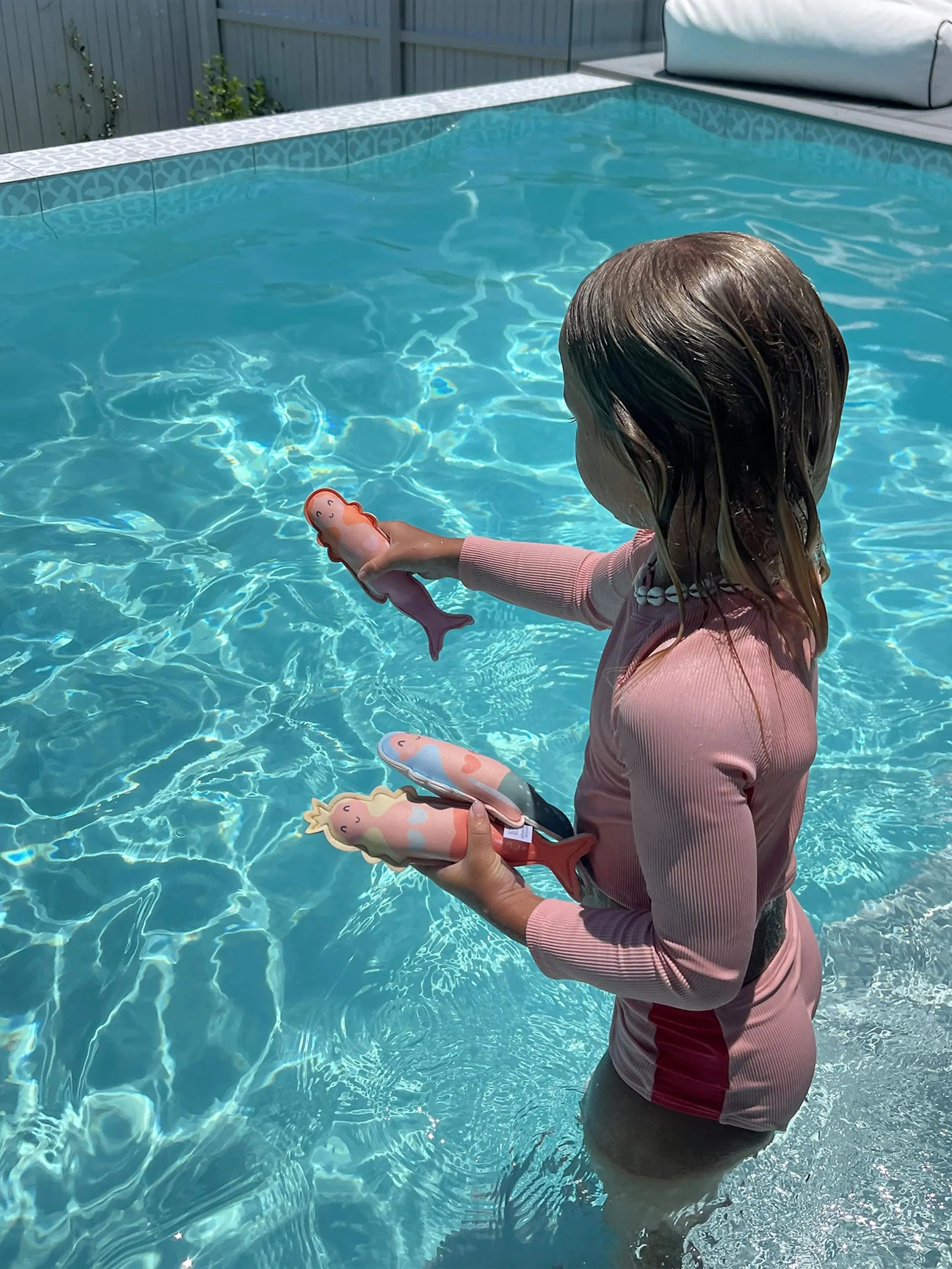 Girls Dive Buddies Melody the Mermaid Set of 3 in Multicolour (21cm)
