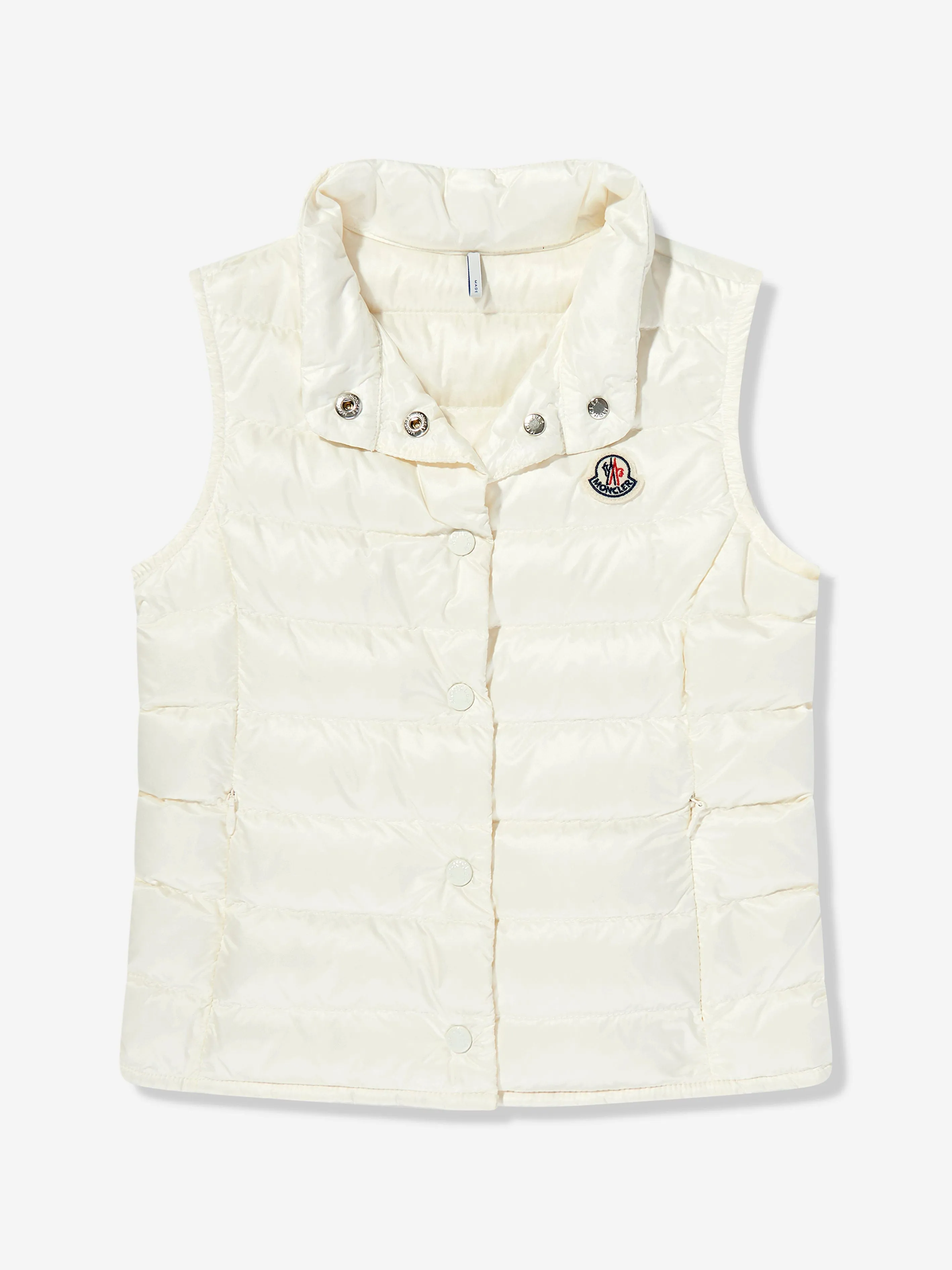Girls Down Padded Liane Gilet in Ivory