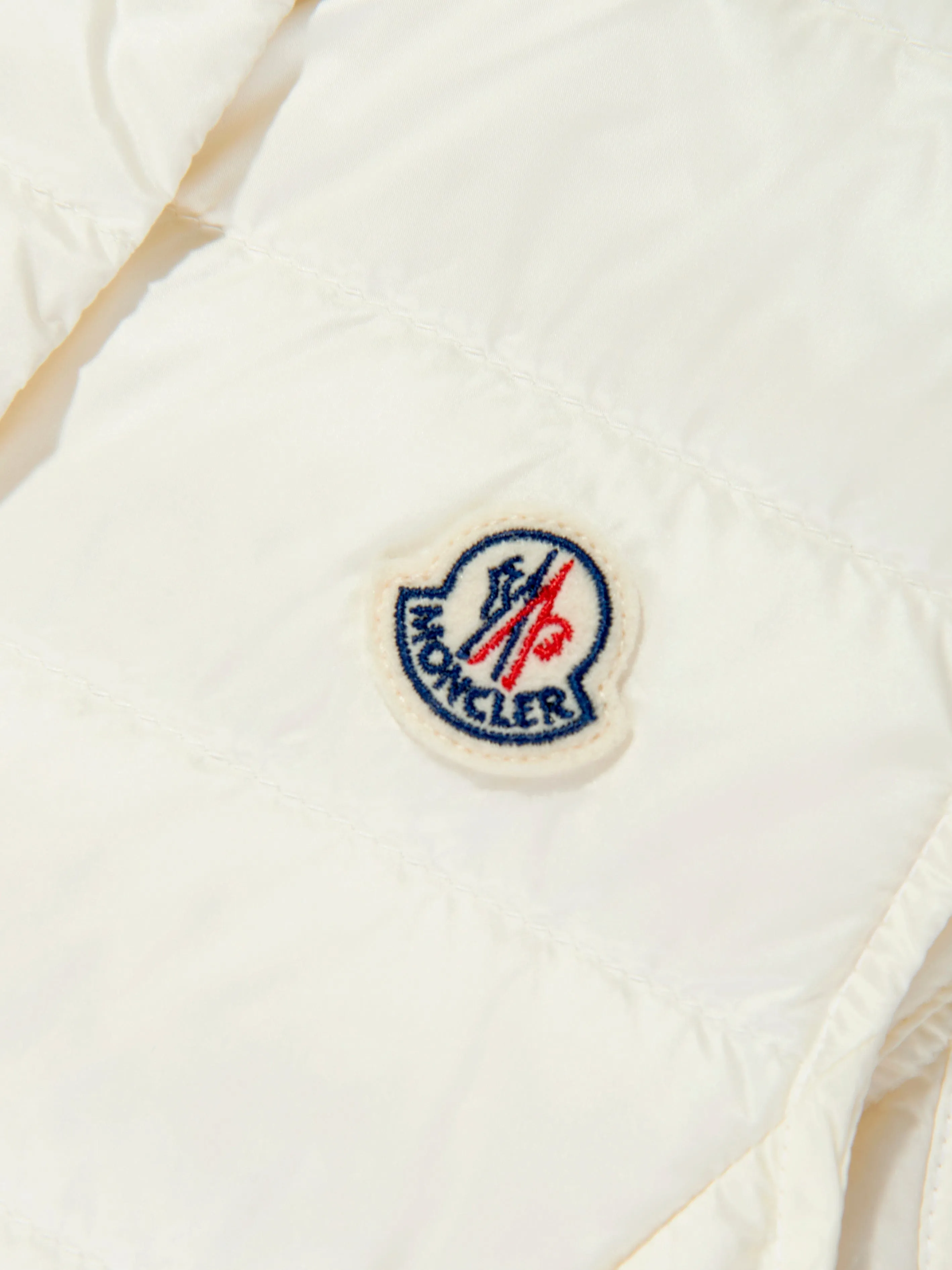 Girls Down Padded Liane Gilet in Ivory