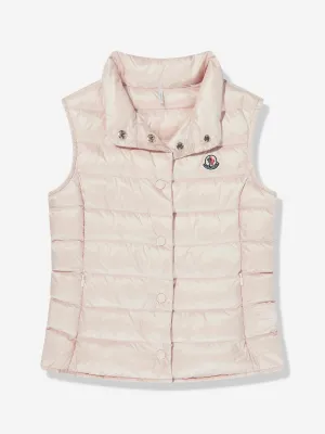 Girls Down Padded Liane Gilet in Pink