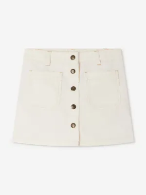 Girls Elise Skirt in Ivory