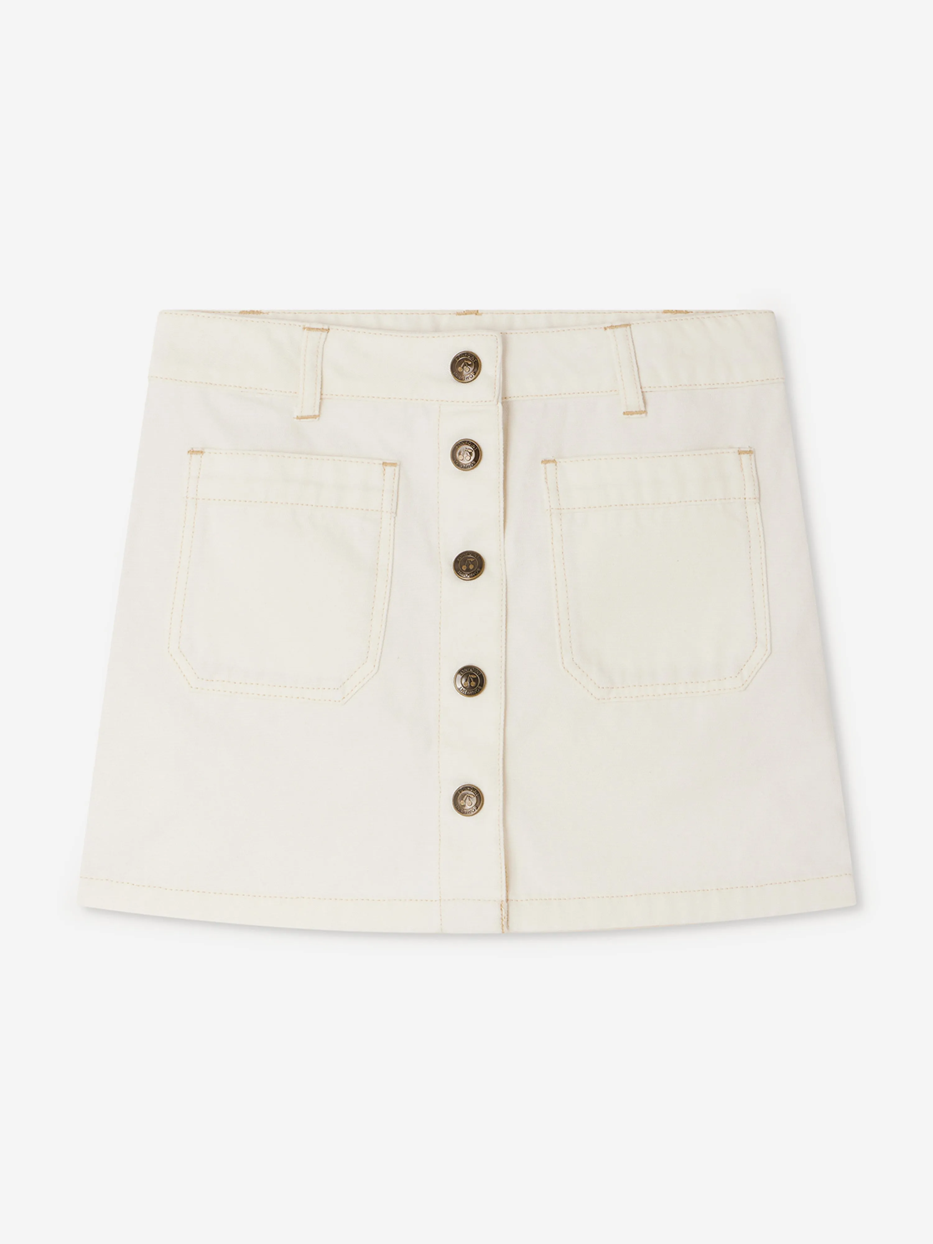 Girls Elise Skirt in Ivory