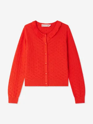 Girls Emy Cardigan in Red