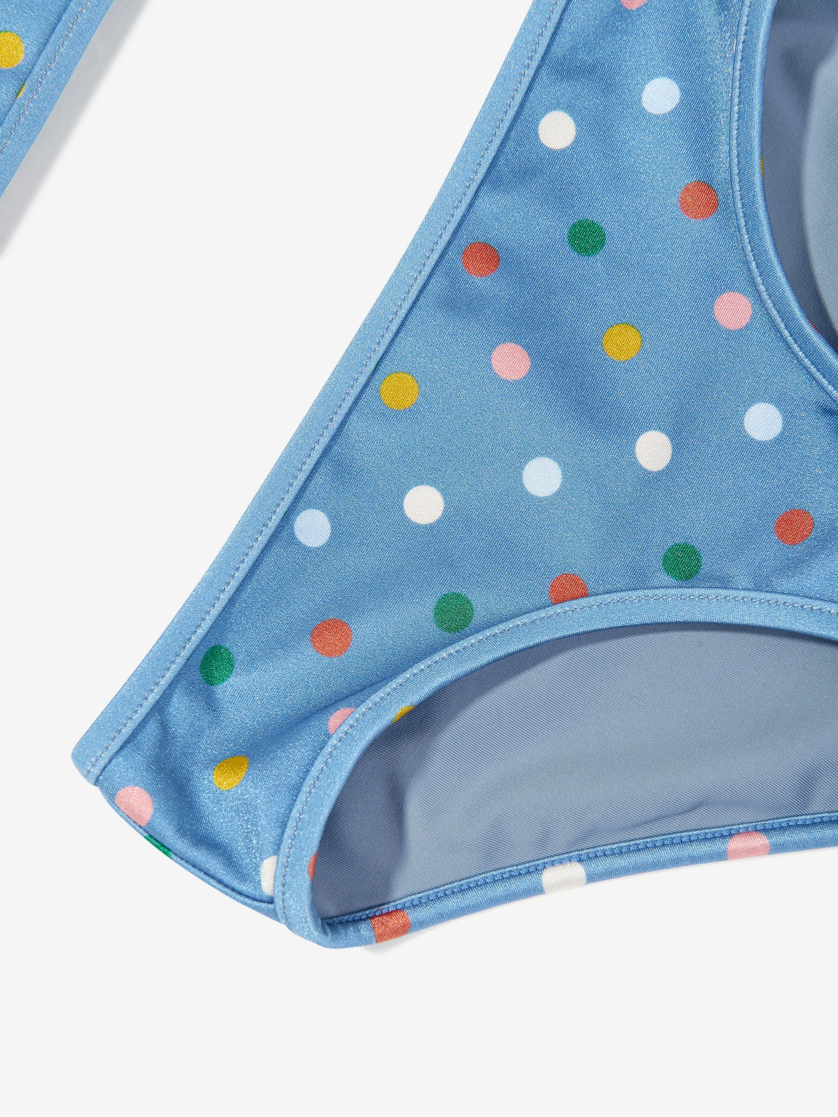 Girls Everley Embroidered Bikini in Blue
