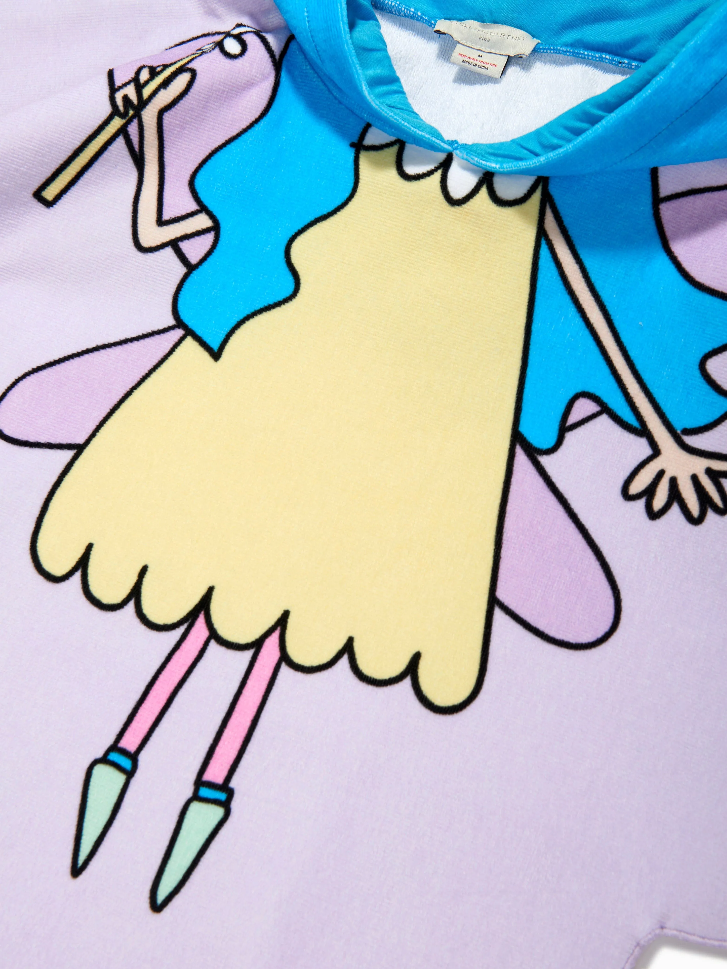 Girls Fairy Hooded Towel in Purple
