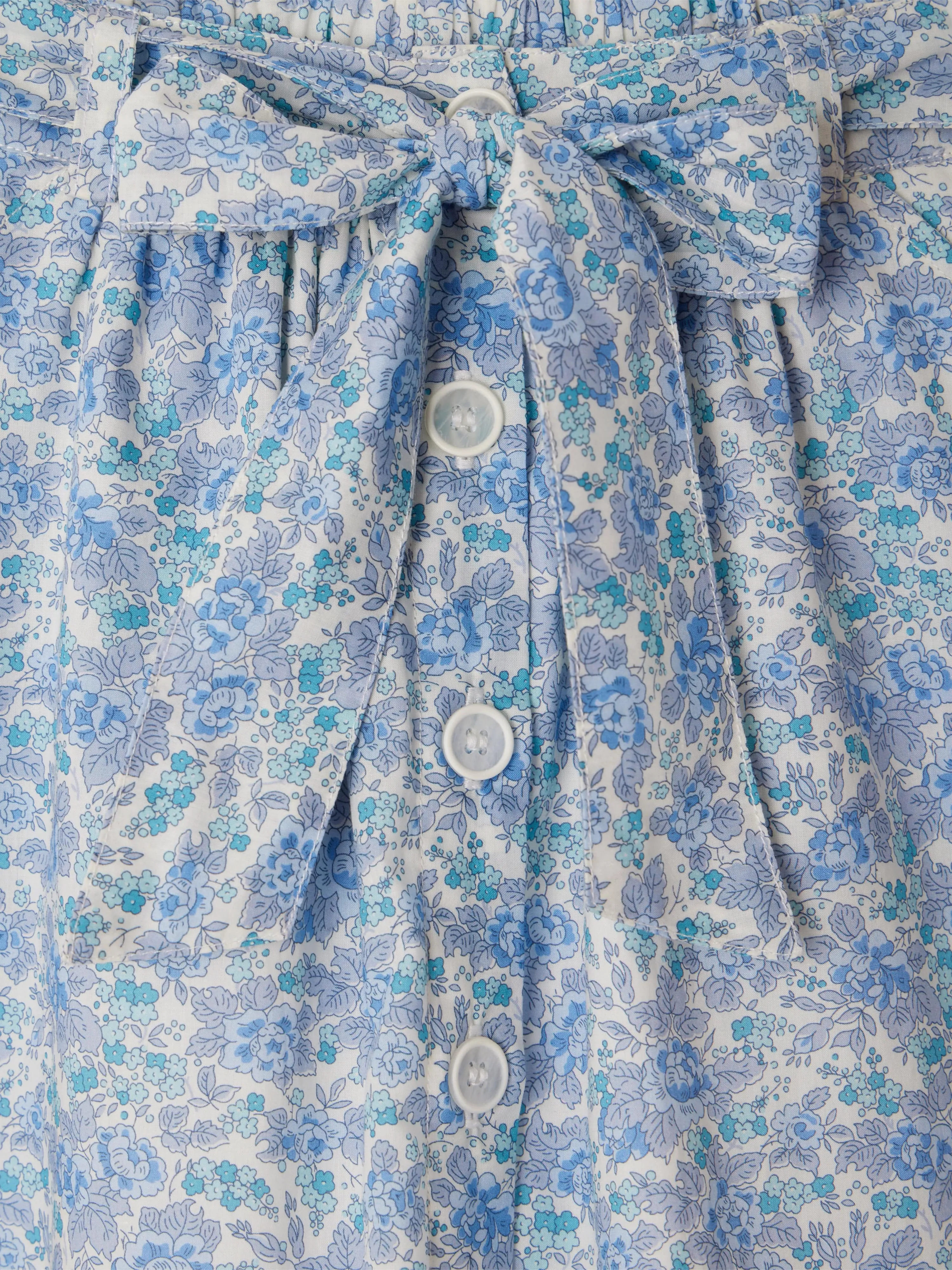 Girls Floral Esterina Skirt in Blue