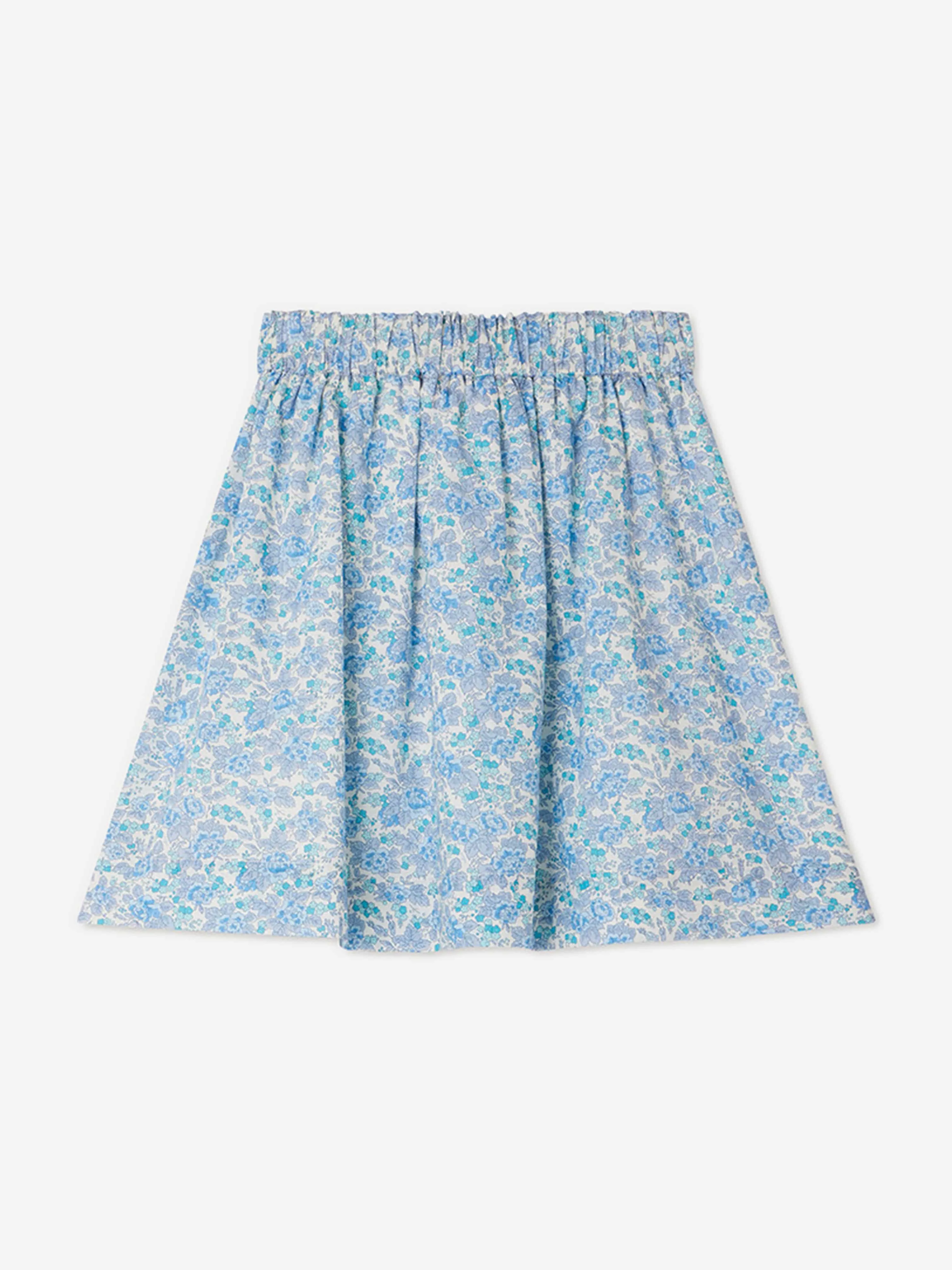 Girls Floral Esterina Skirt in Blue