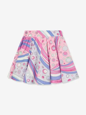 Girls Fontane Print Skirt in Pink