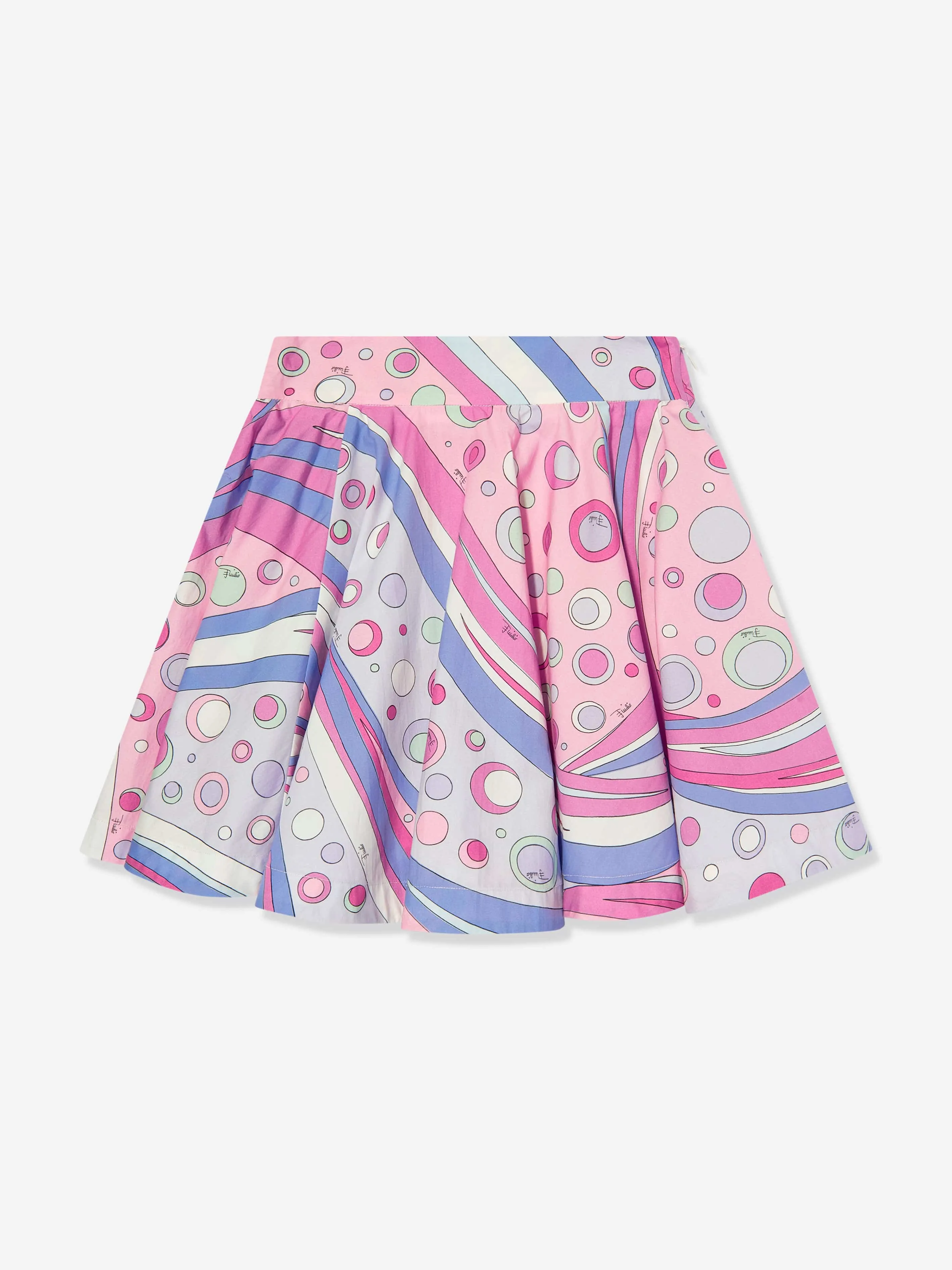 Girls Fontane Print Skirt in Pink